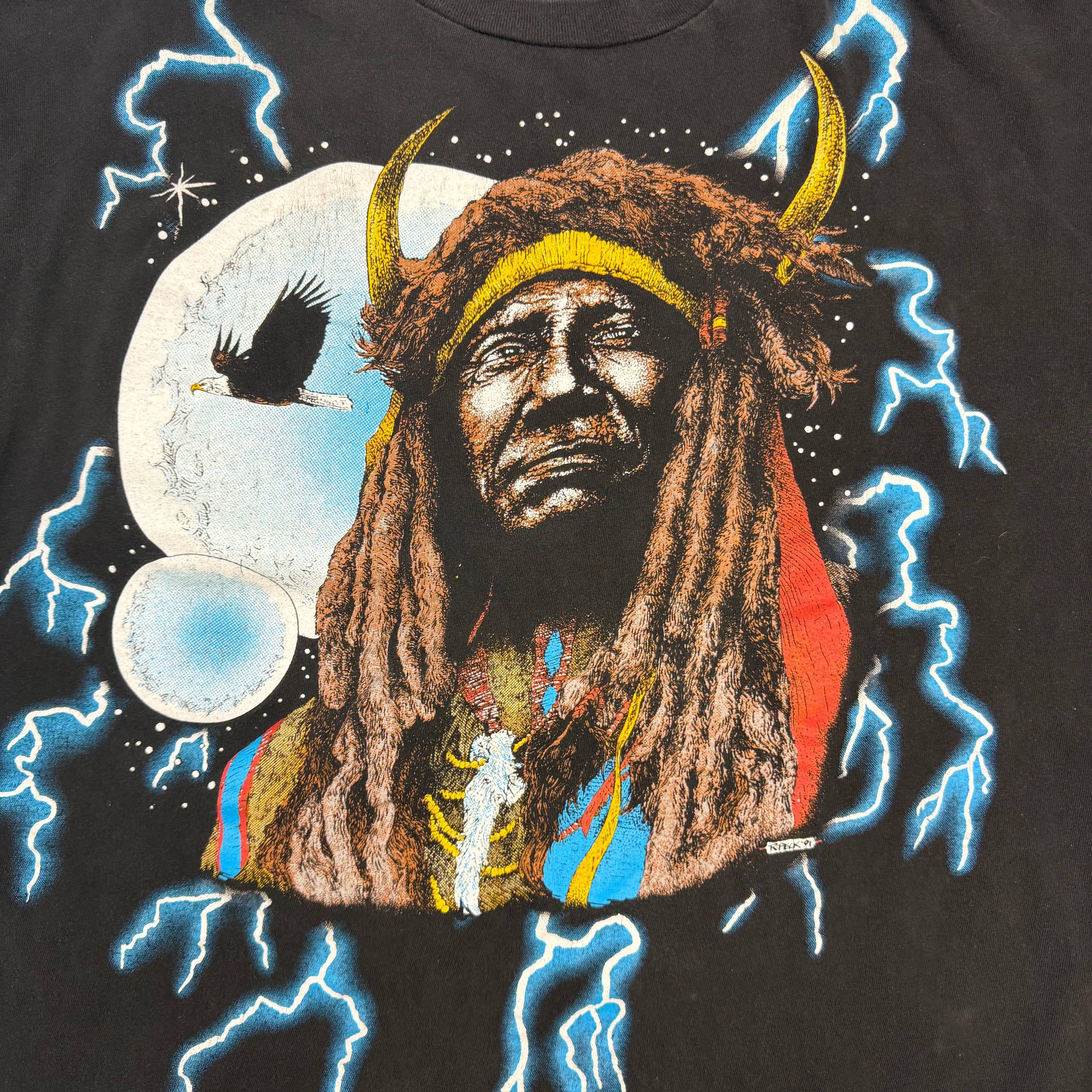 Vintage 90s American Thunder Tee Black