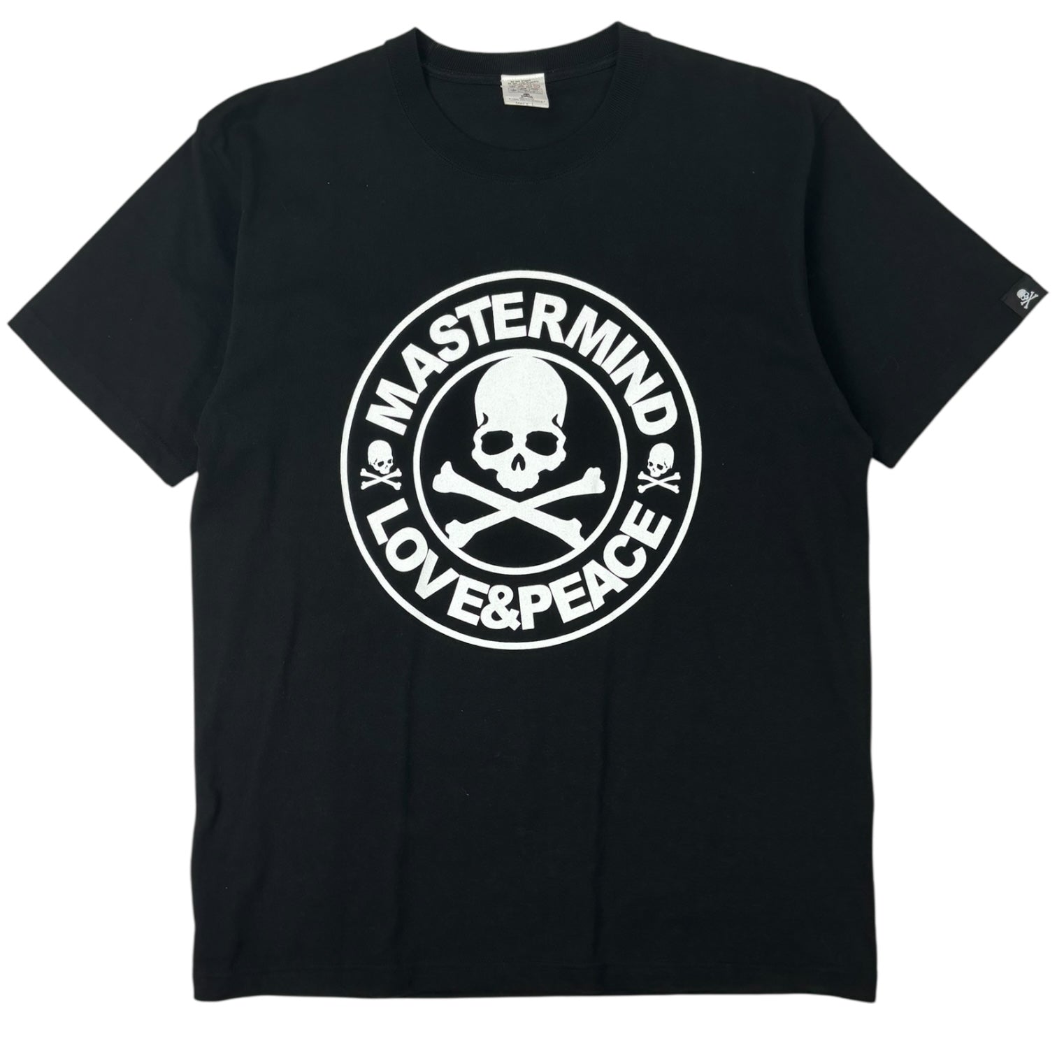 Mastermind Japan Love & Peace Skull T-Shirt Black