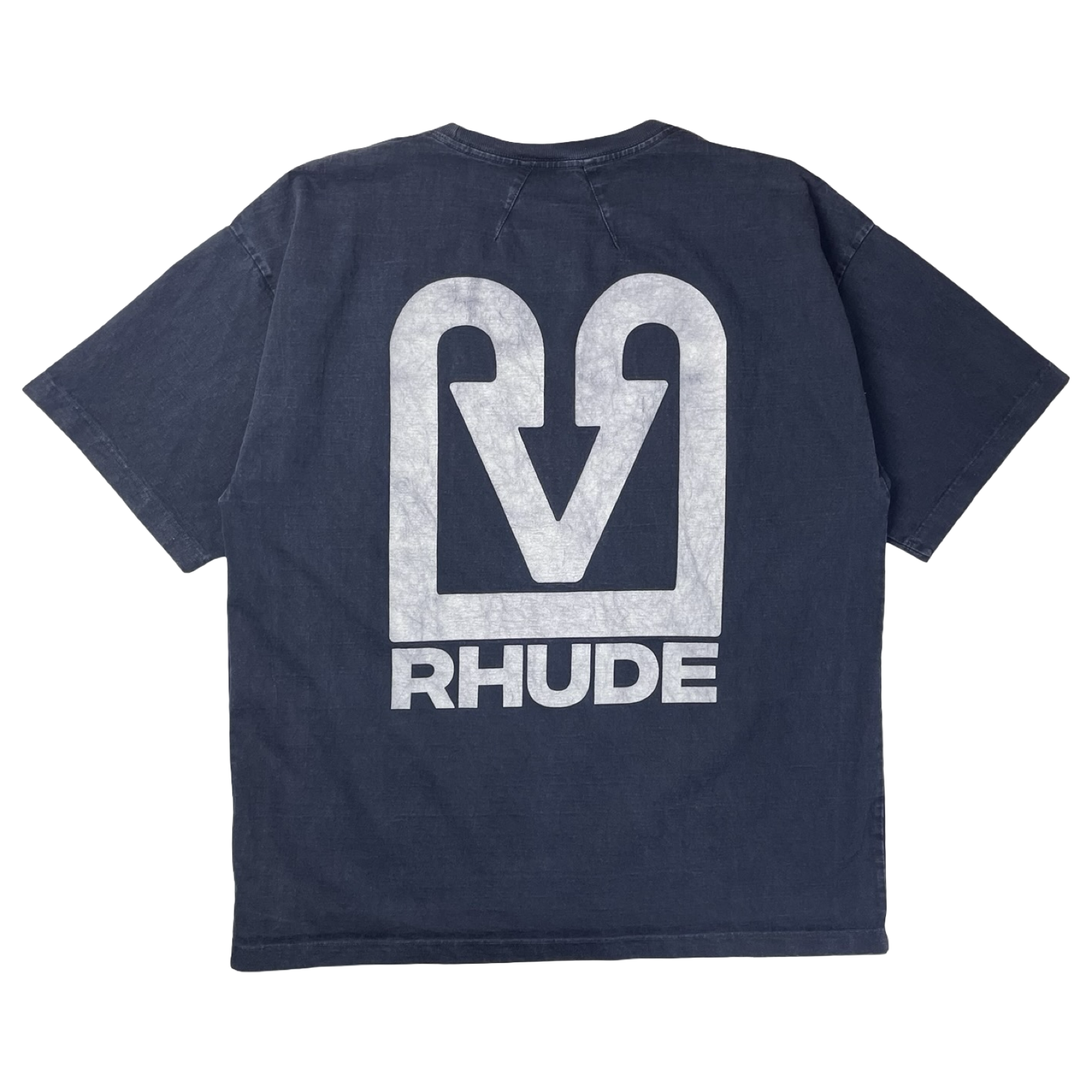 Rhude Black Cat Cotton Tee Black