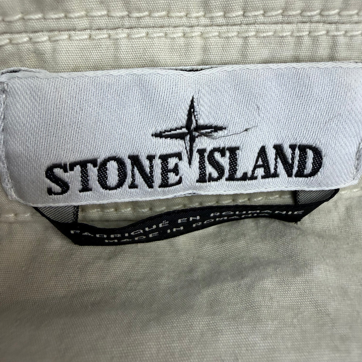 Stone Island Short Sleeve Over Shirt Beige