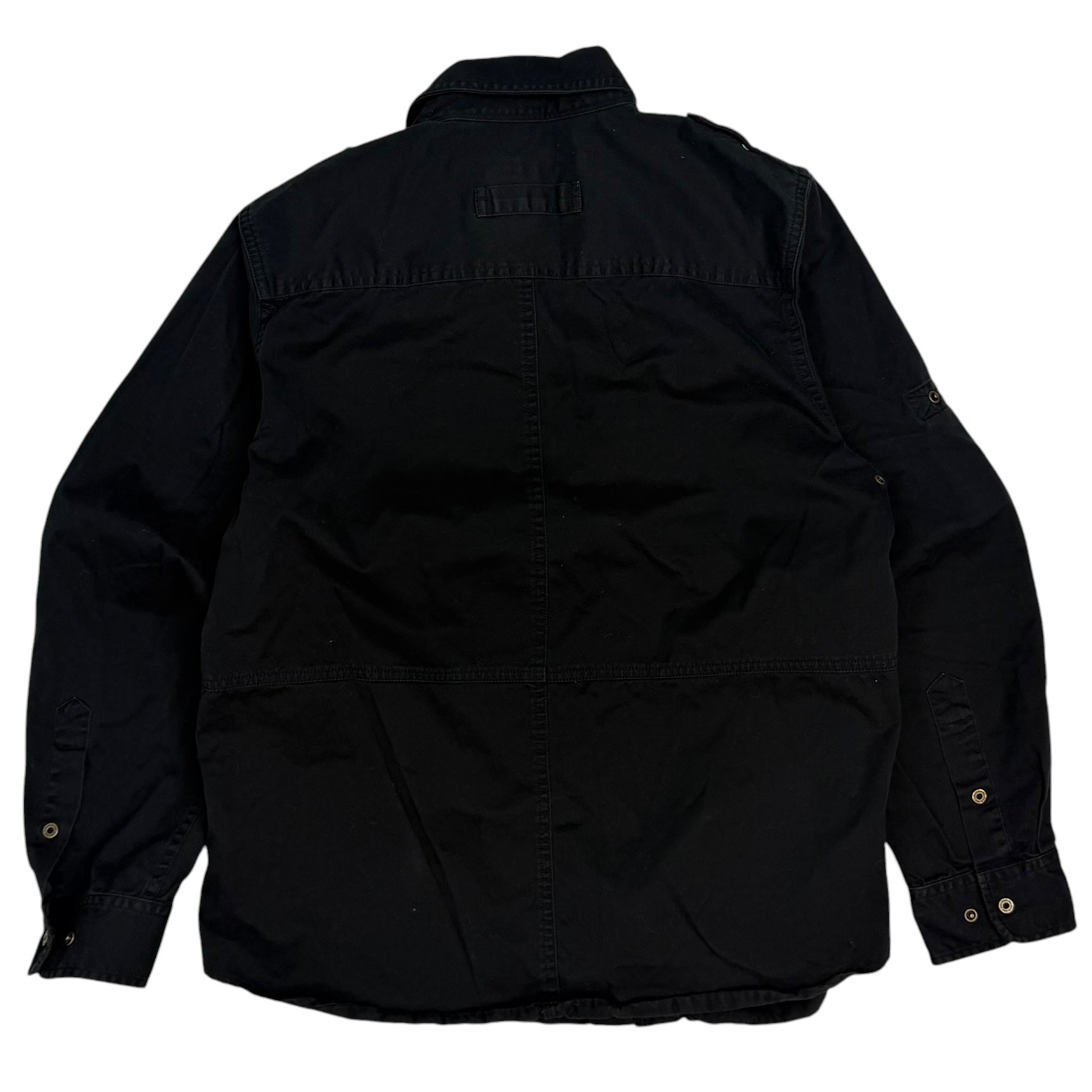 (W) Vintage Lauren RL Denim Button Up Black