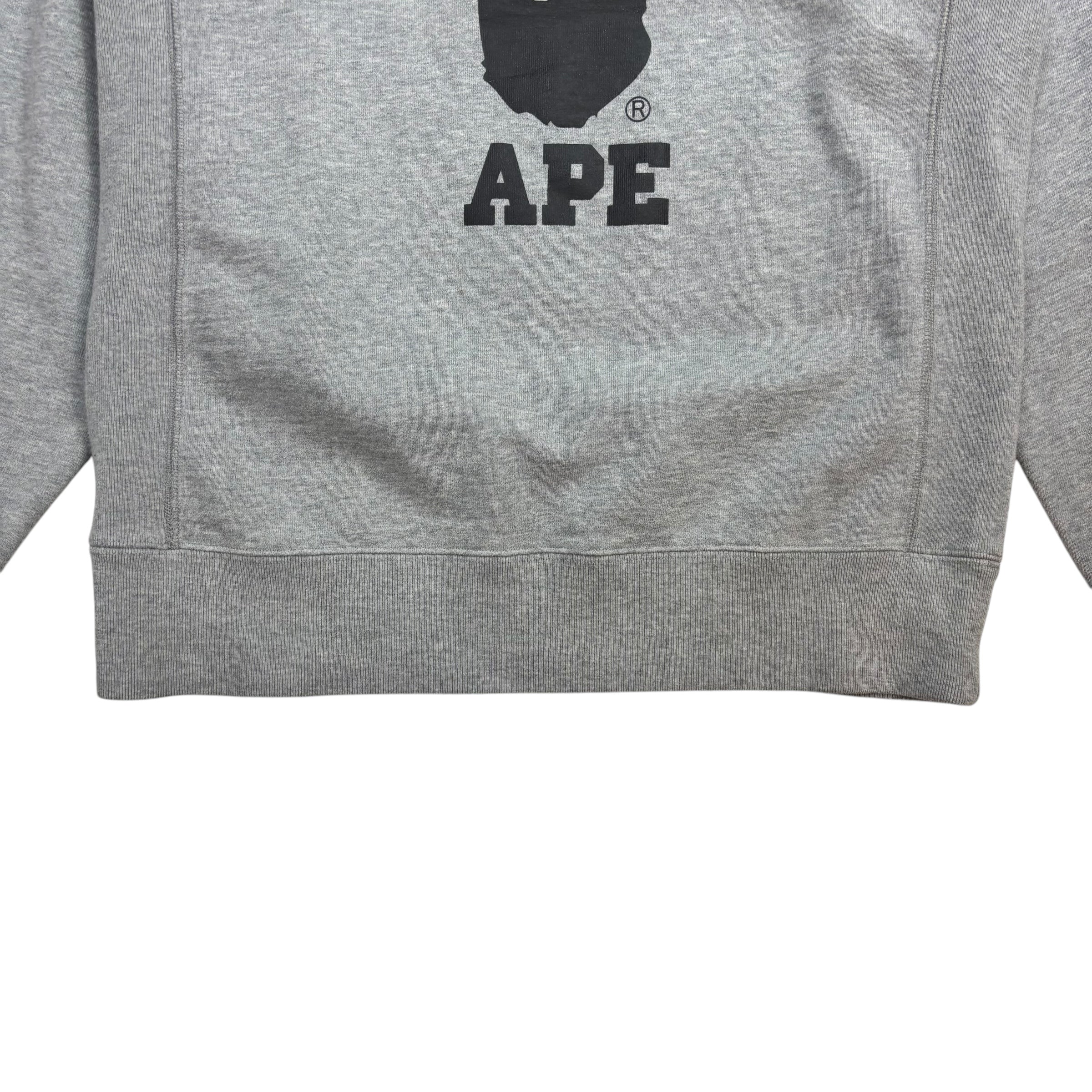 BAPE College Crewneck Grey