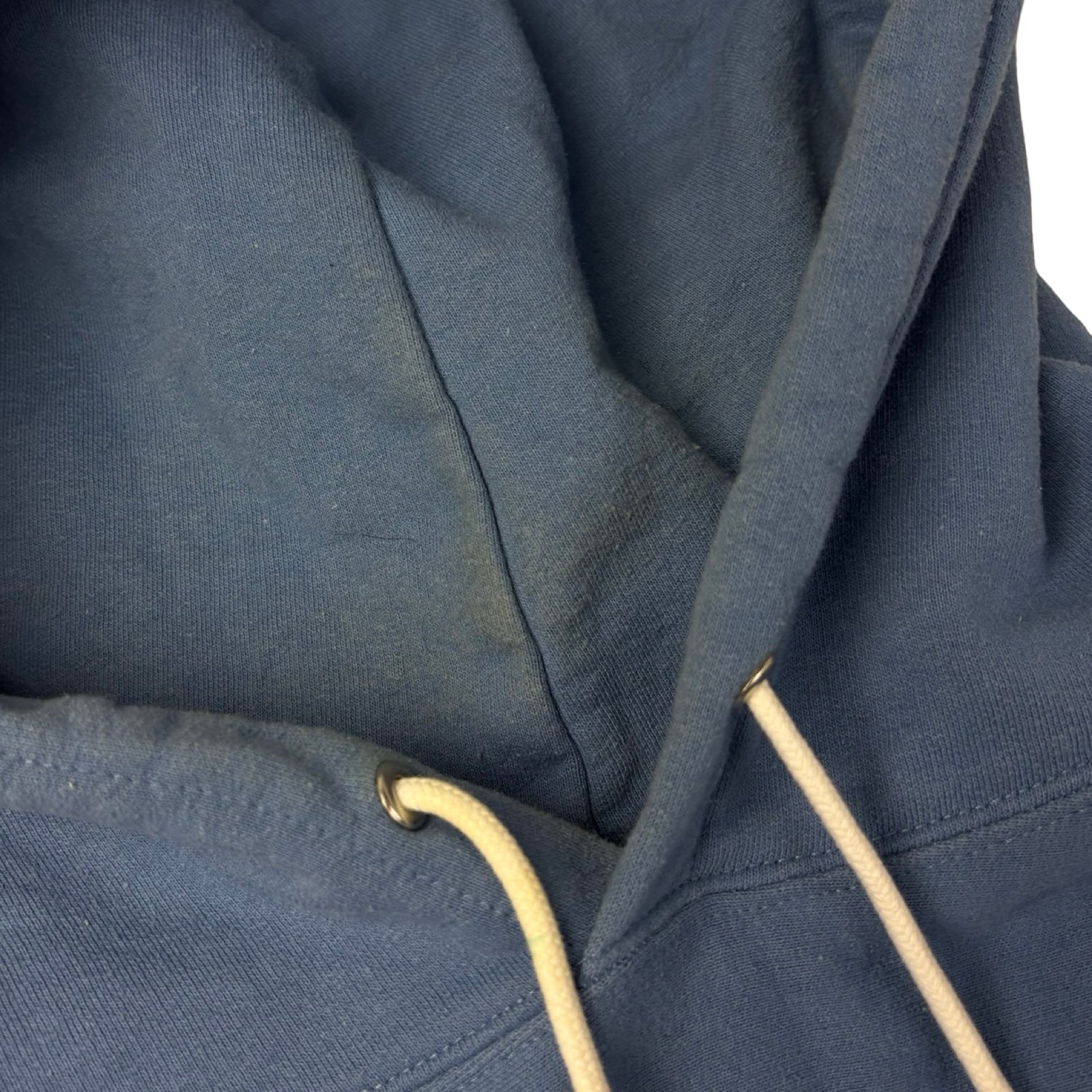 OVO Pompom Script Pullover Hoodie Steel Blue