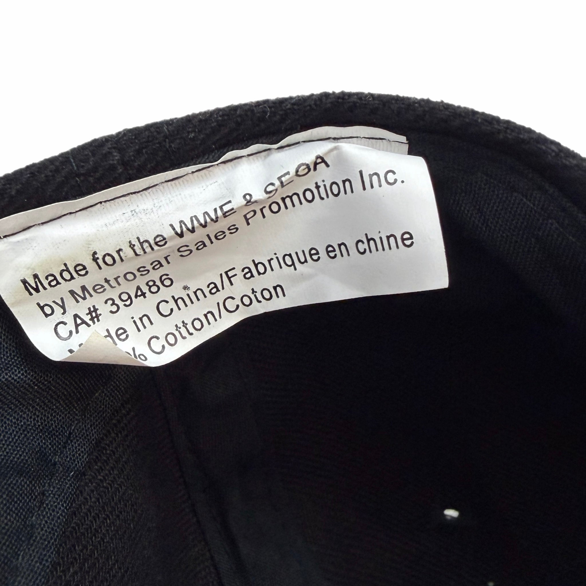 Vintage Sega WWE Promo Hat Black/Royal Blue