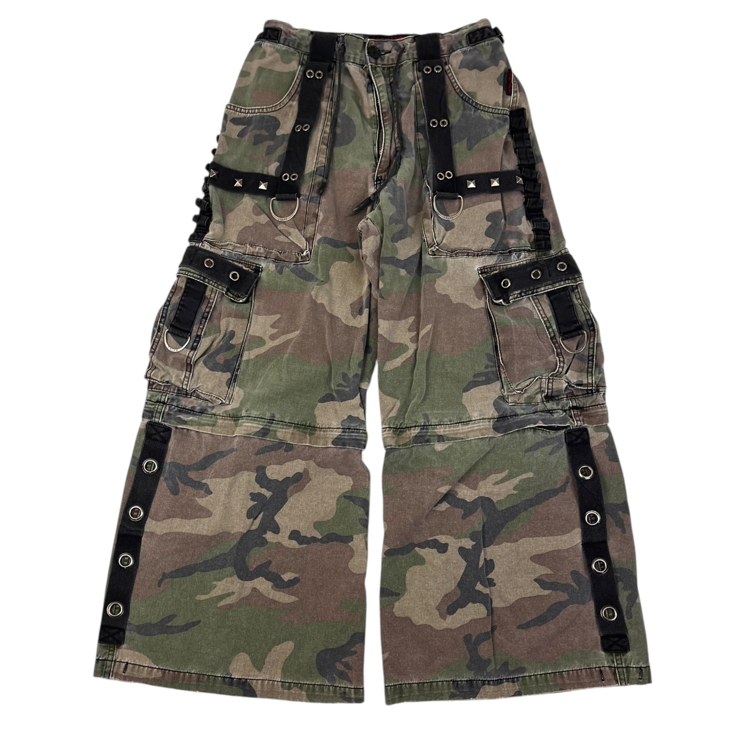 Vintage Y2K Tripp NYC Goth Rave Camo Baggy Pant