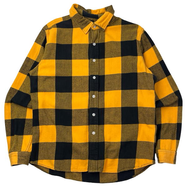 OVO Buffalo Plaid Flannel Shirt Yellow