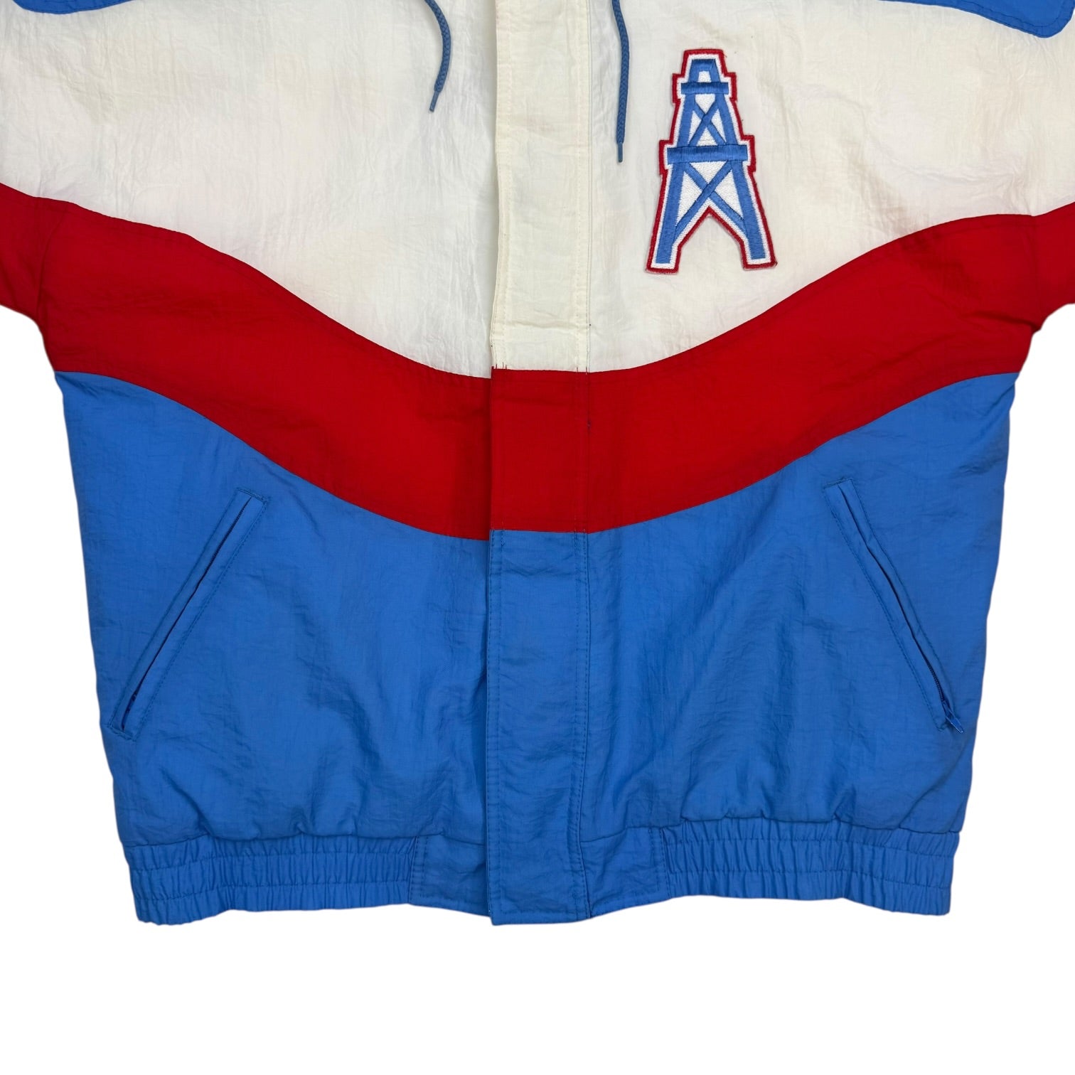 Vintage Apex One Houston Oilers Jacket Blue/Red
