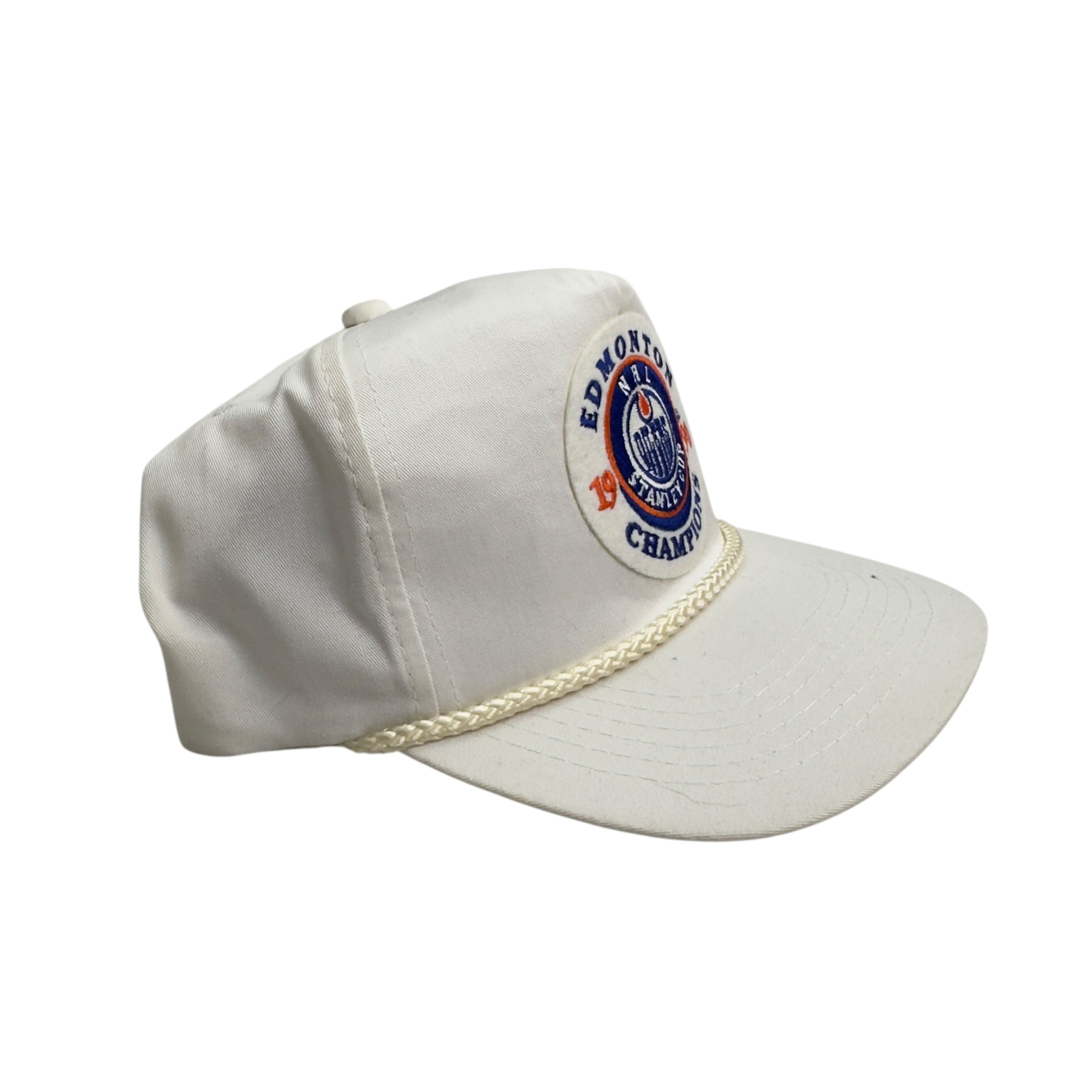 1990 Ted Fletcher Edmonton Oilers Champions Snap Back