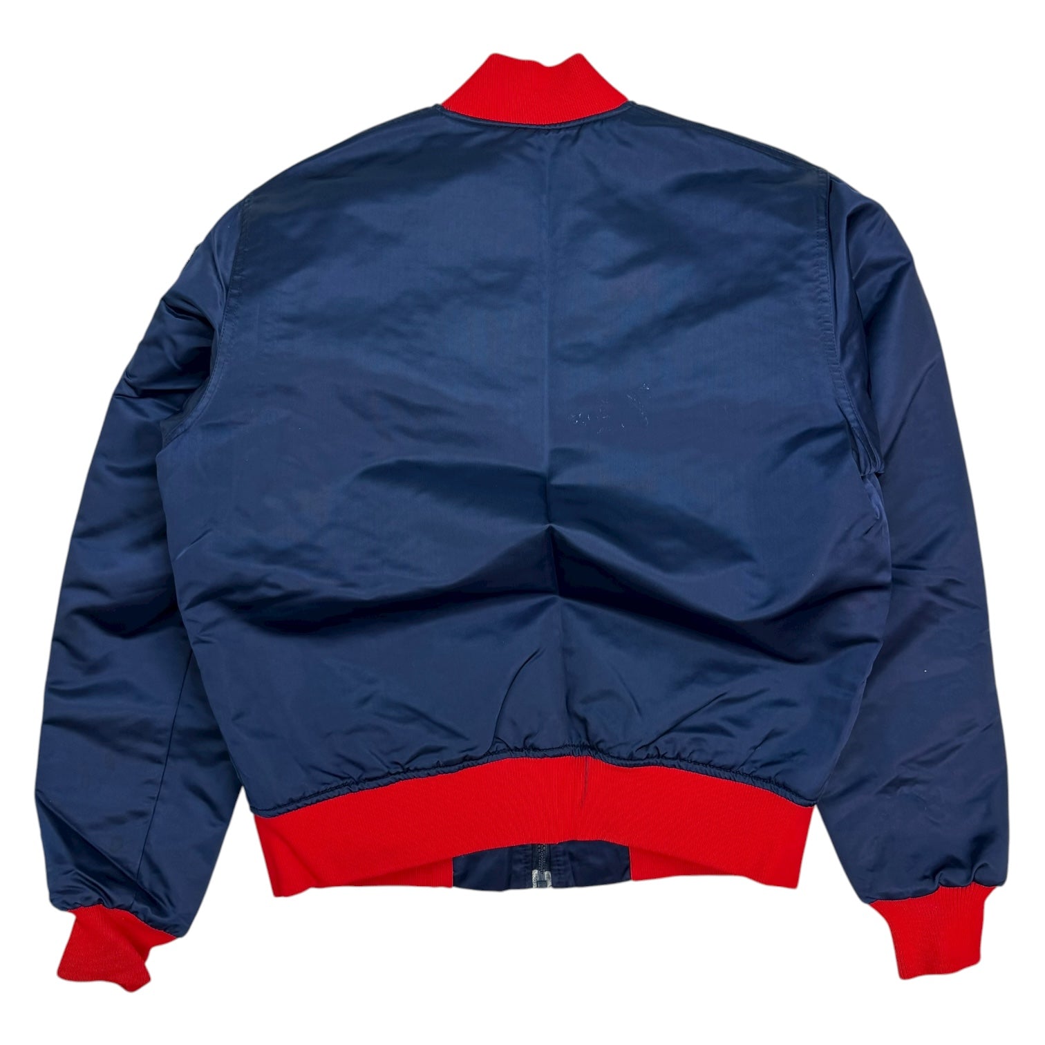 Vintage Starter Anaheim Angels Satin Bomber Jacket Blue/Red