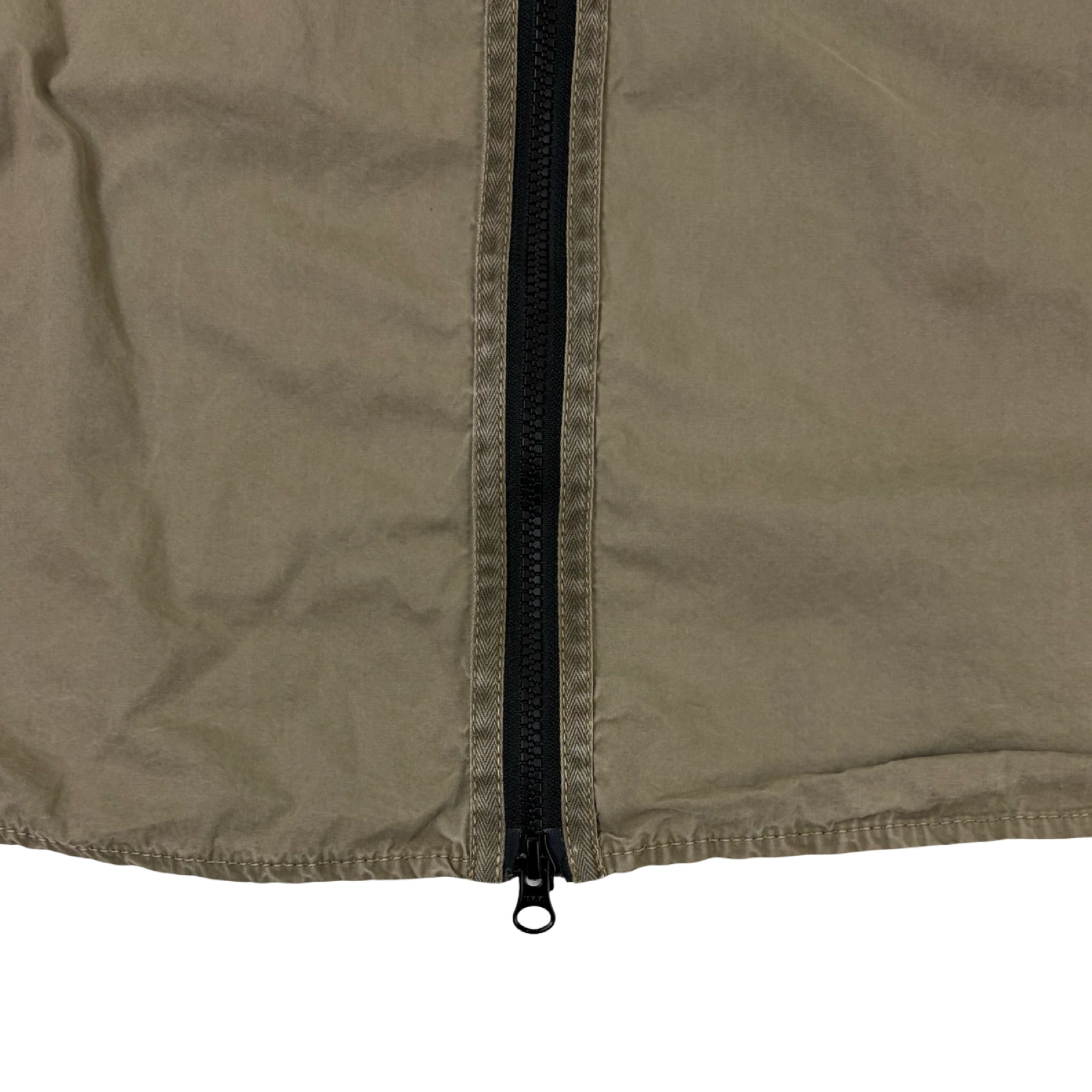 Stone Island Pocket Washed Zipper Jacket Olive