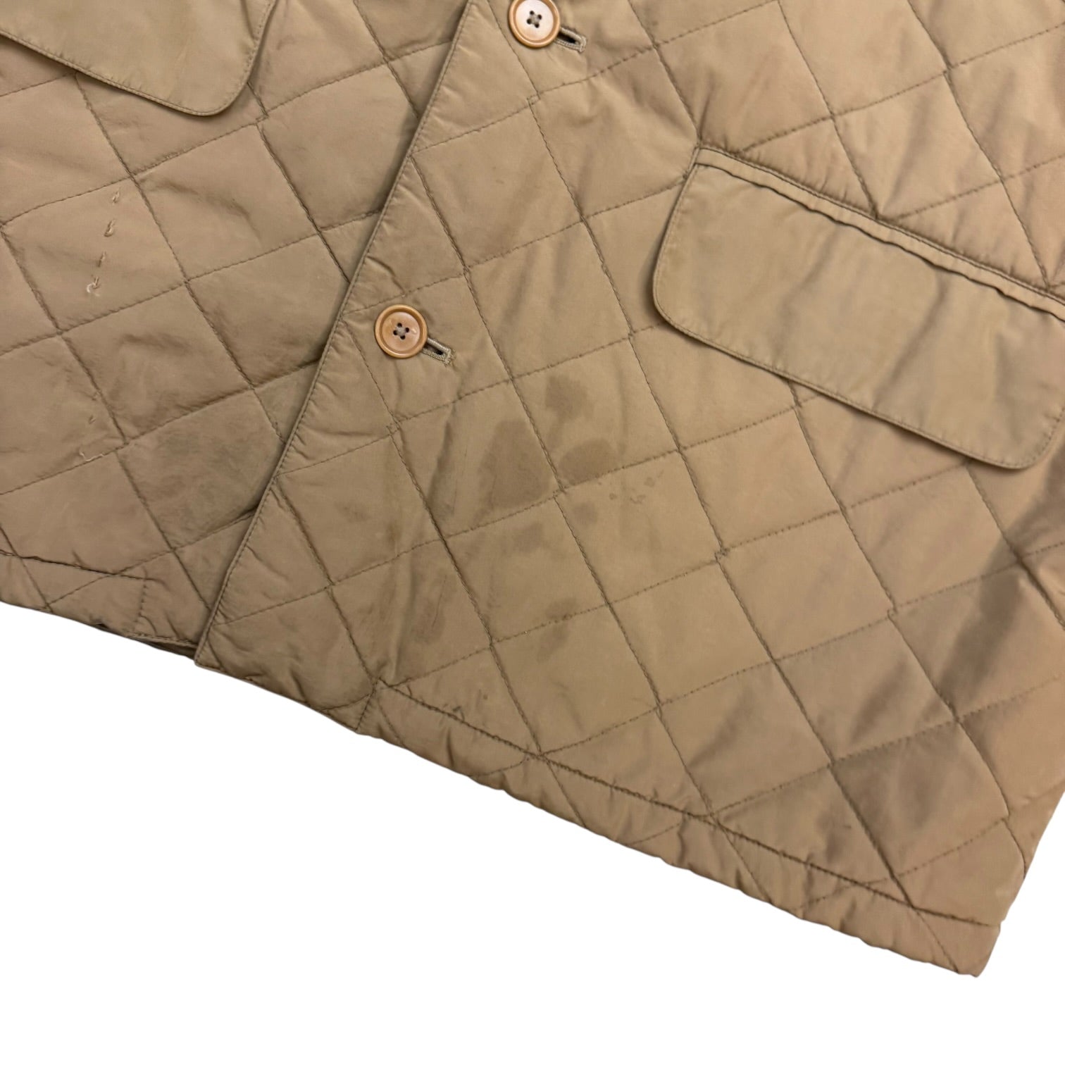 Vintage Polo Ralph Lauren Quilted Barn Jacket Tan