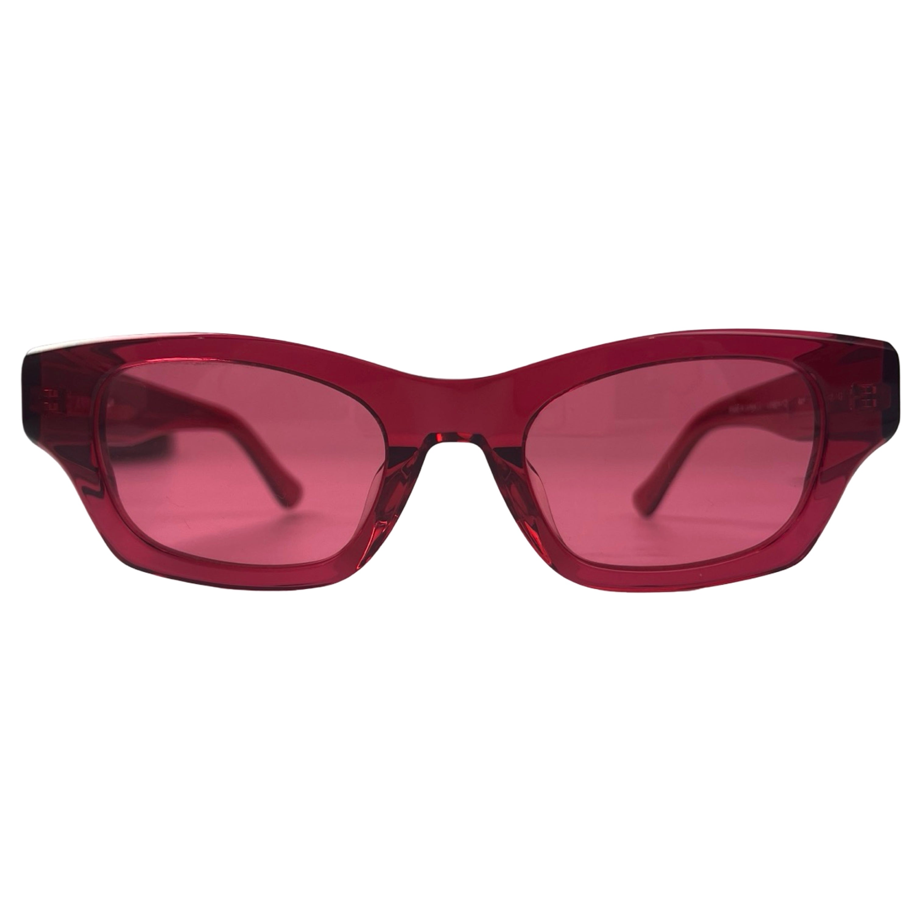 Ambush Ray Sunglasses Square Frame Red