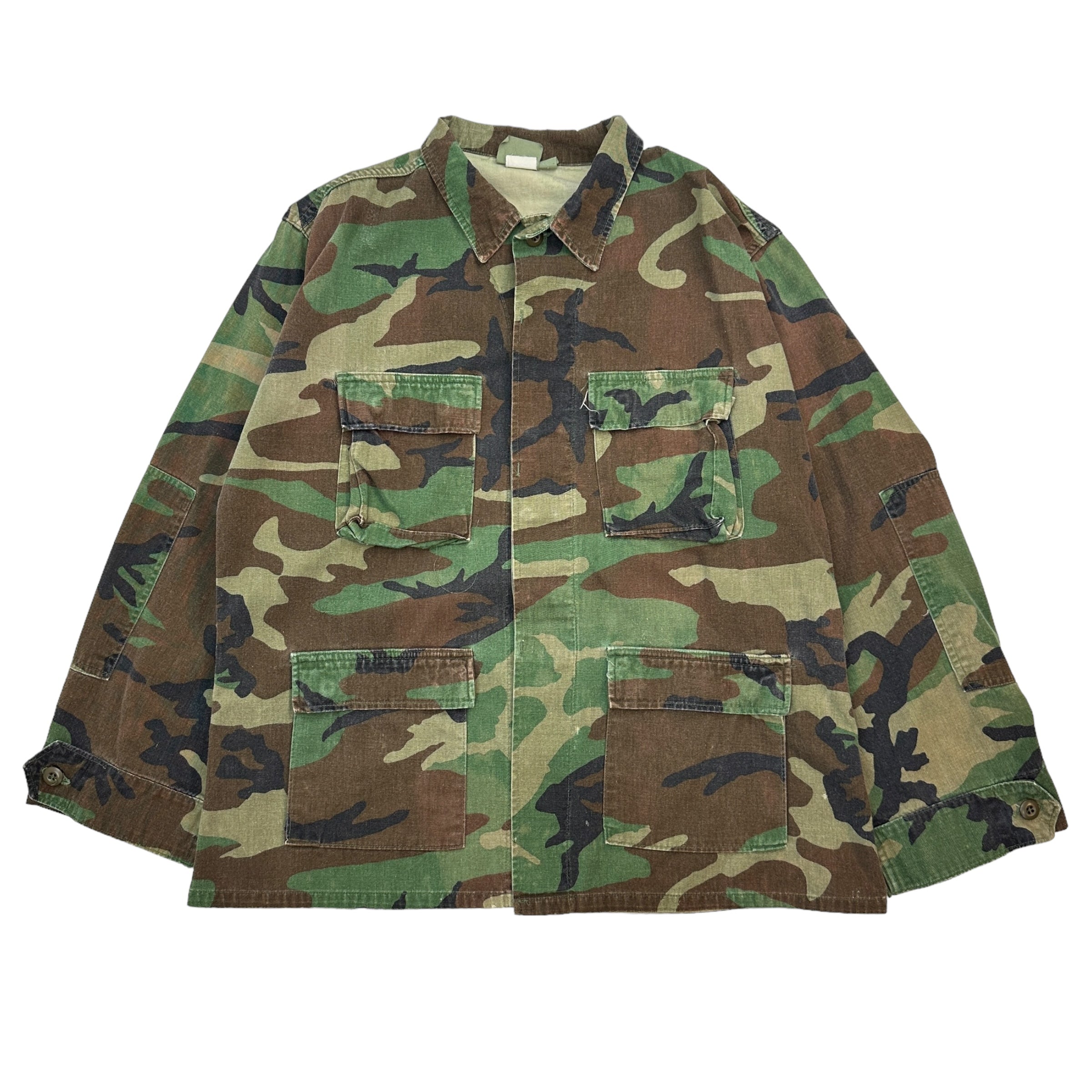 Vintage Military Camo Button Up