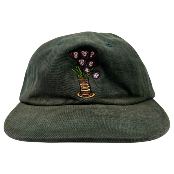Supreme Flowers 6 Panel Cap Green