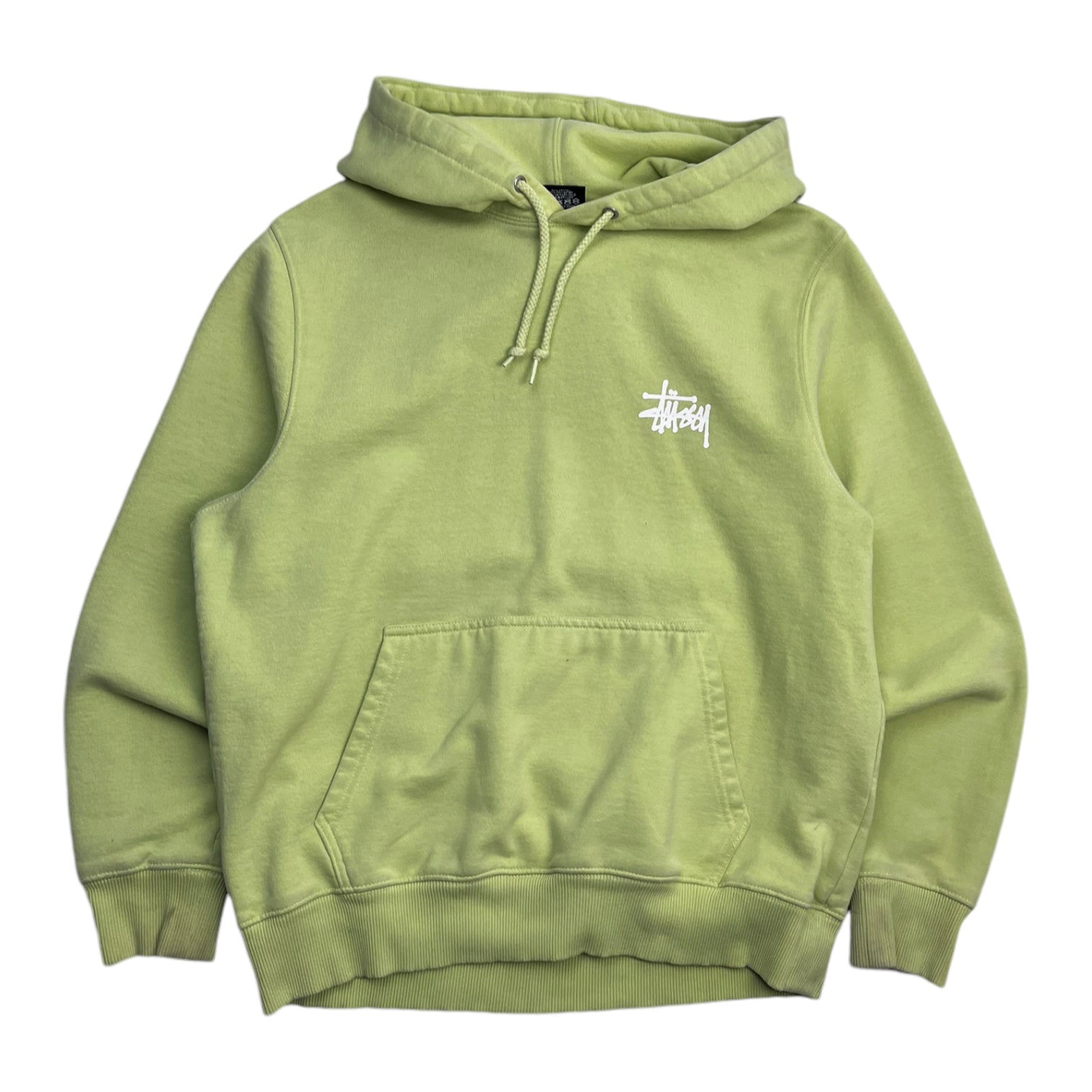 Stussy Spellout Logo Hoodie Green