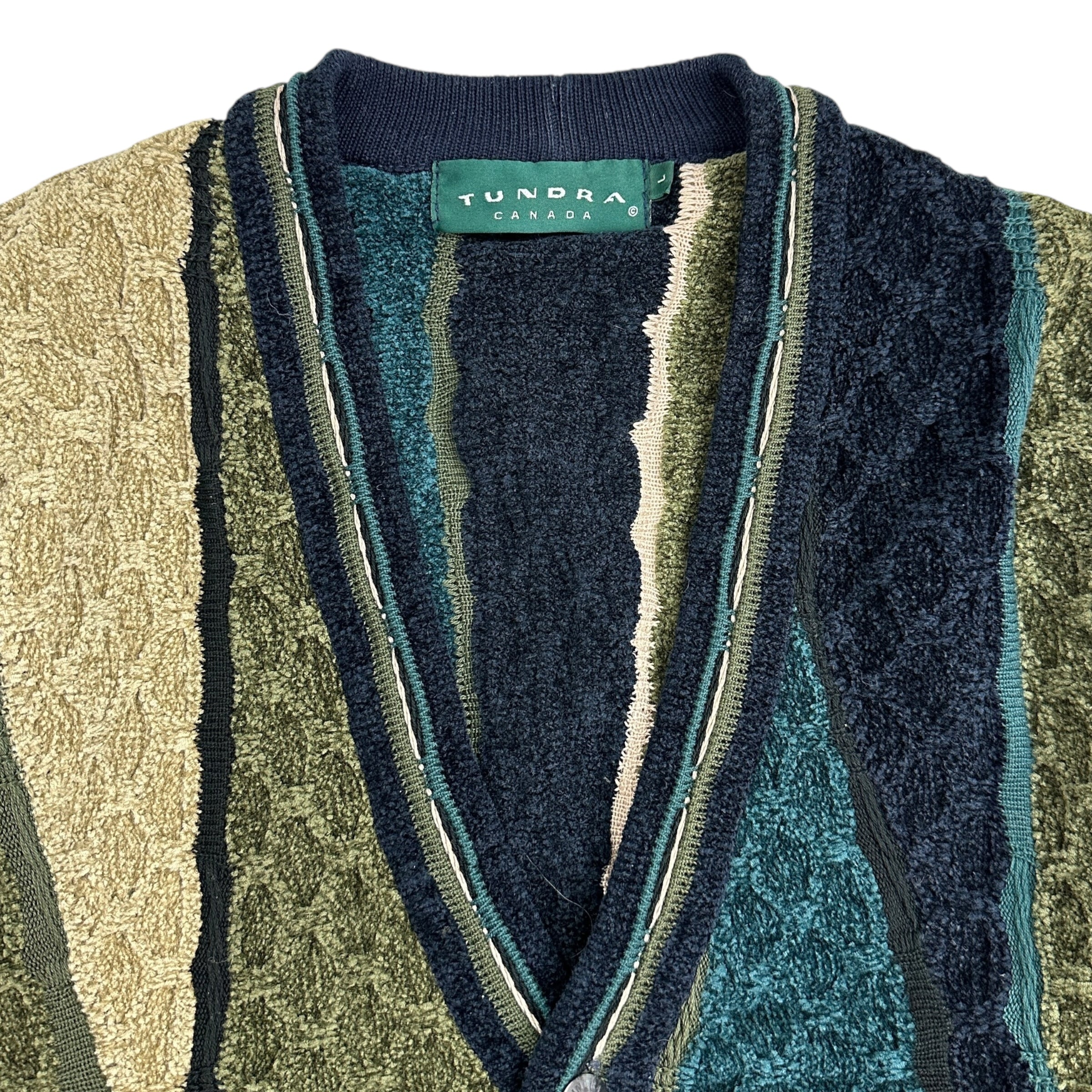 Vintage Tundra Coogi Style Cardigan