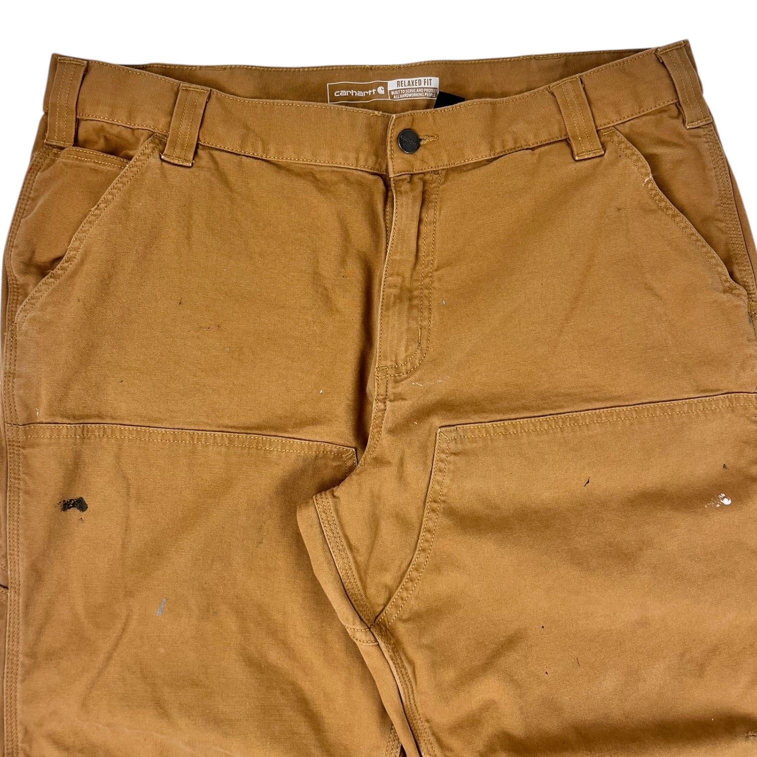 Vintage Carhartt Relaxed Fit Double Knee Cargo Pants Khaki