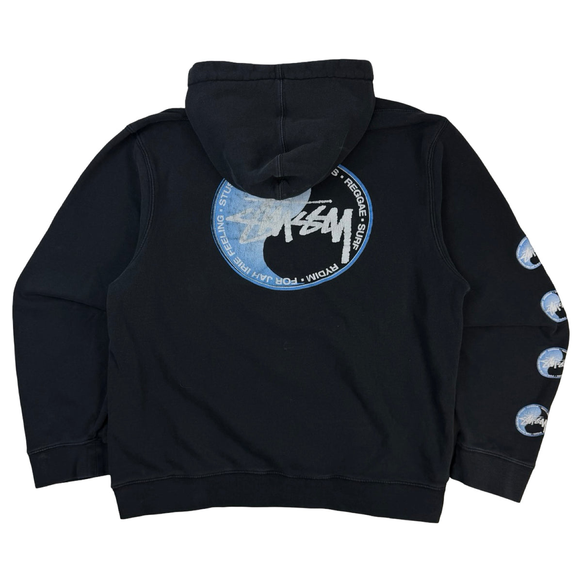 Vintage Stussy Yin-Yang Hoodie Black