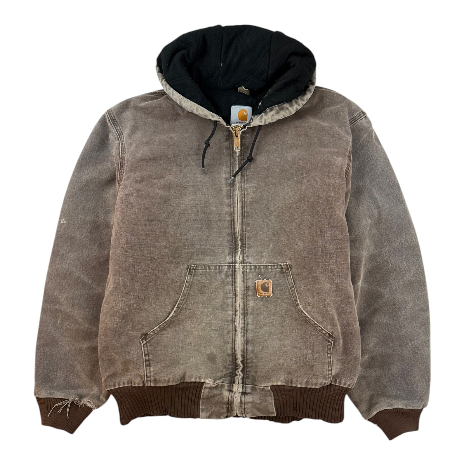 Vintage Carhartt Hooded Jacket Brown