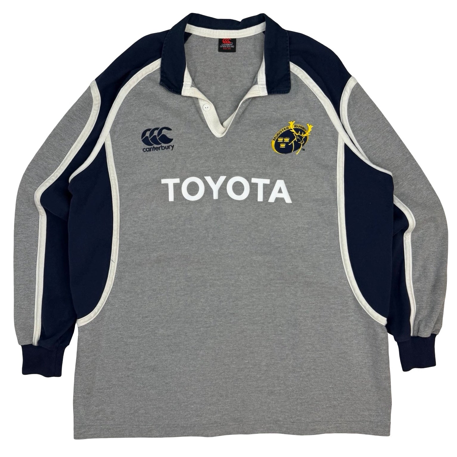 2006-07 Canterbury Munster Away Rugby Jersey Grey