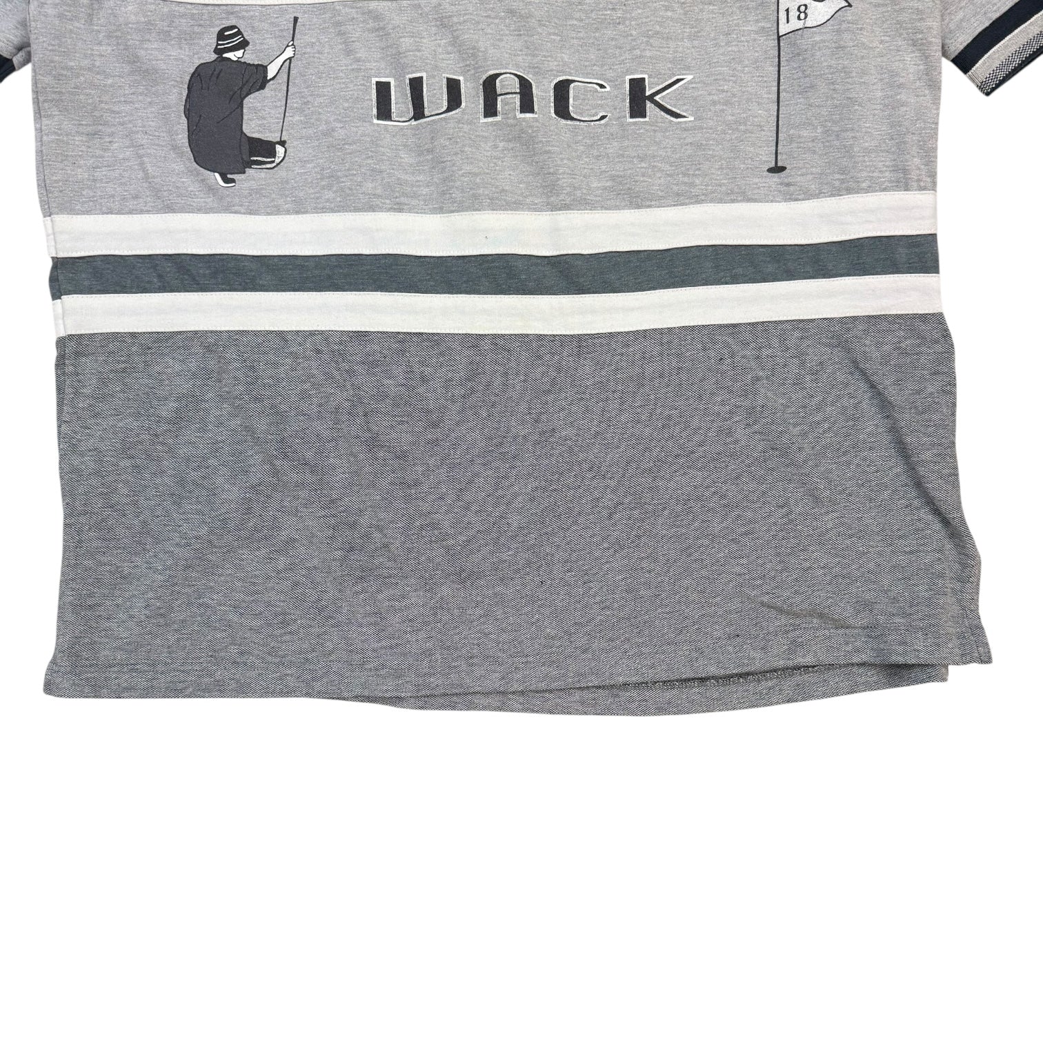 Vintage Y2K Wack Golf Polo Shirt Grey/Black