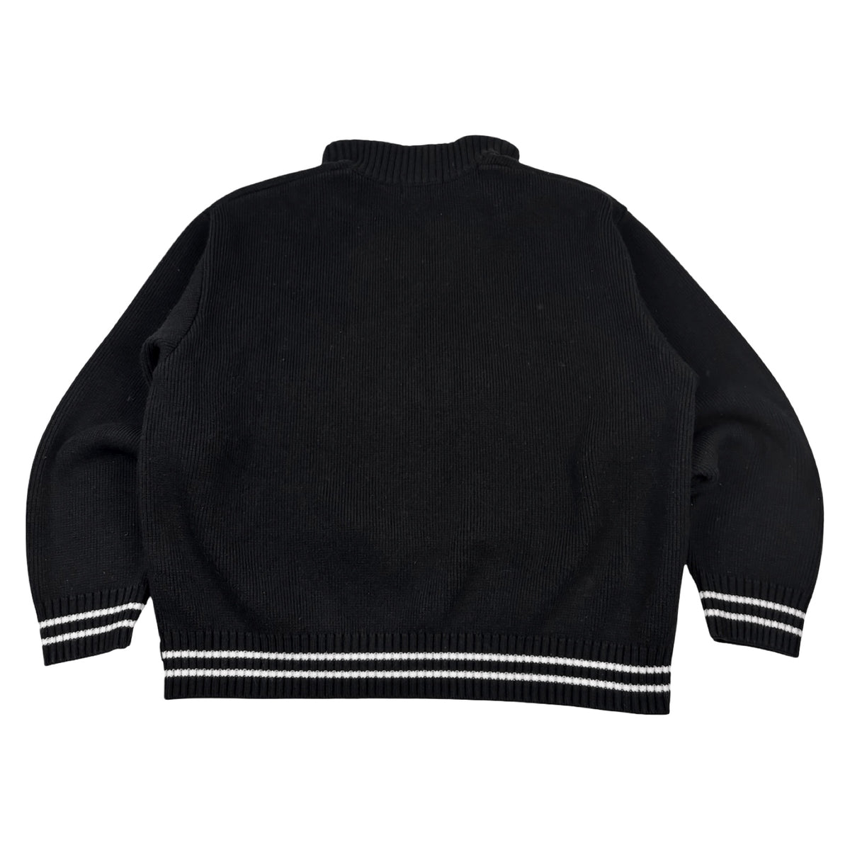 Supreme Script Stripe Half-Zip Sweater Black