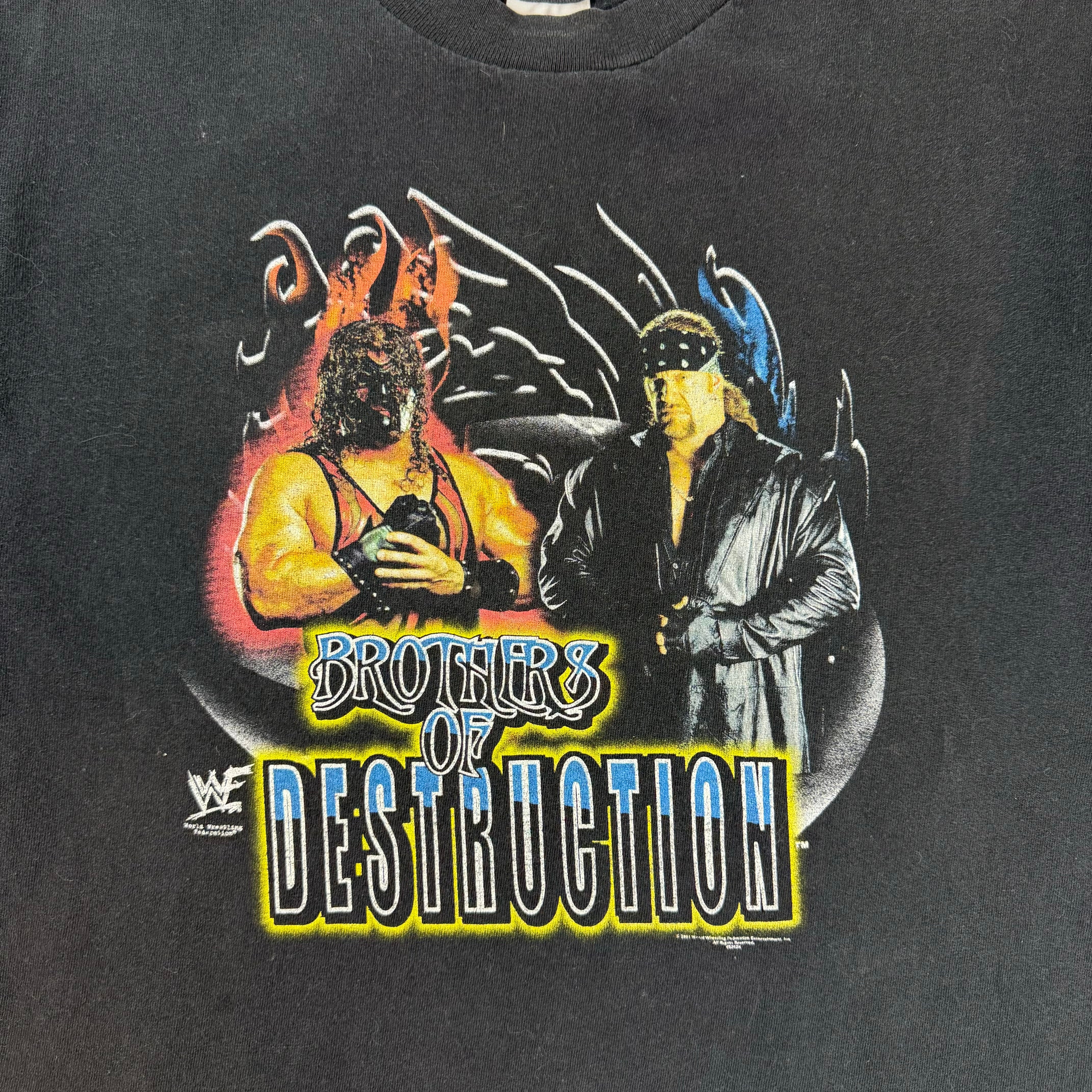 Vintage WWF Brothers Of Destruction T-Shirt Black