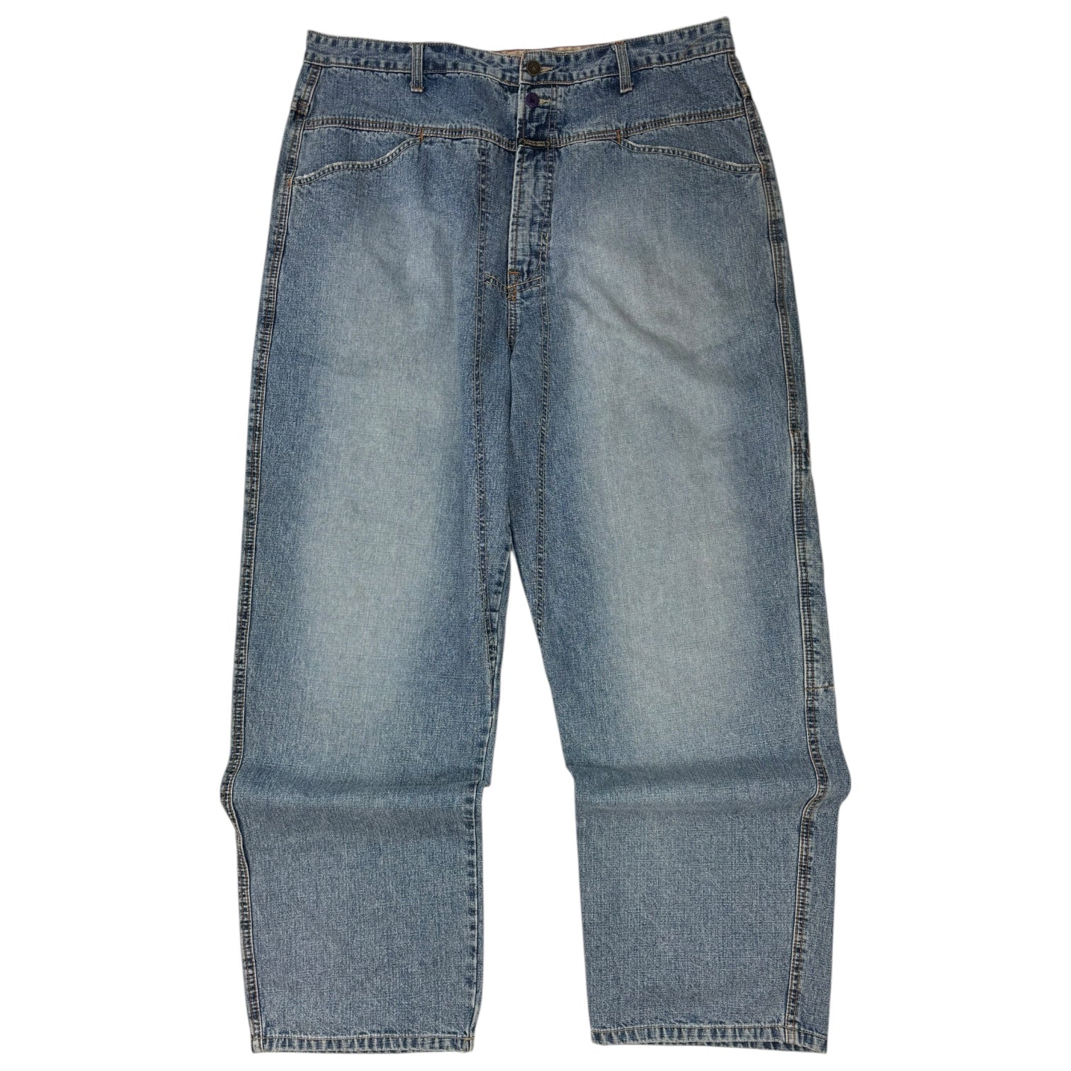 Vintage Marithe Francois Girbaud Wide Leg Jean Light Wash