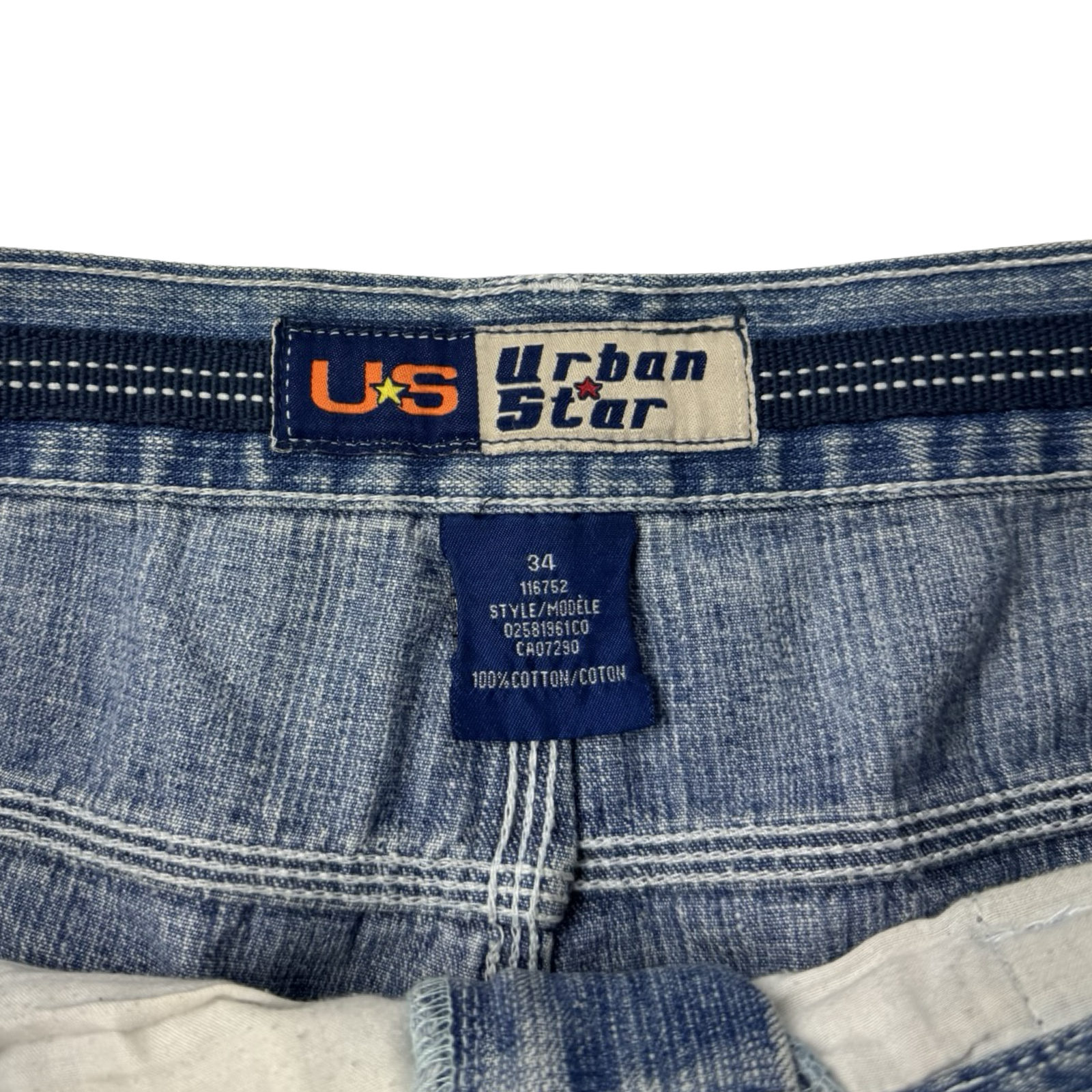 Vintage Y2K Urban Star Denim Shorts