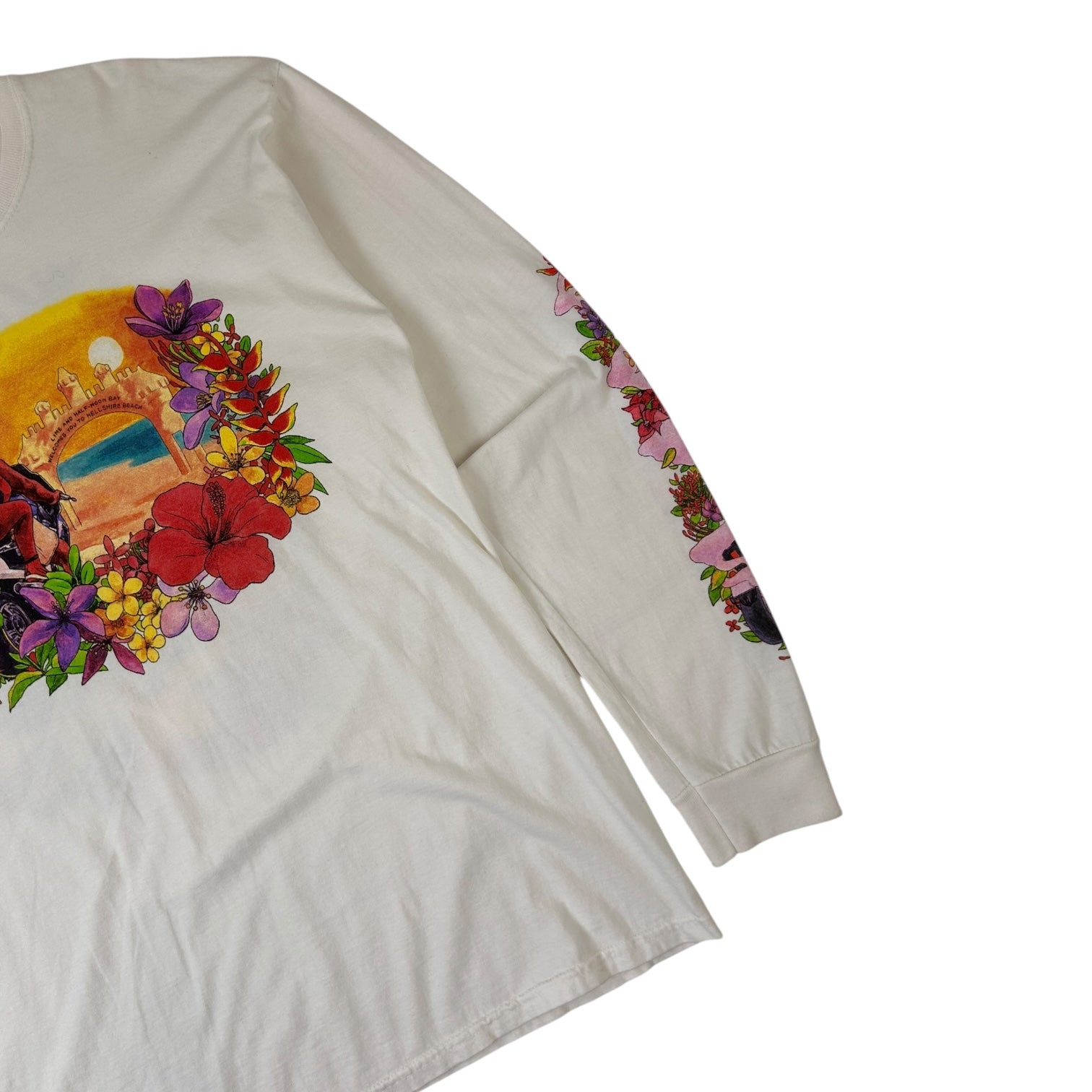 Stussy Hellshire Long Sleeve Shirt White