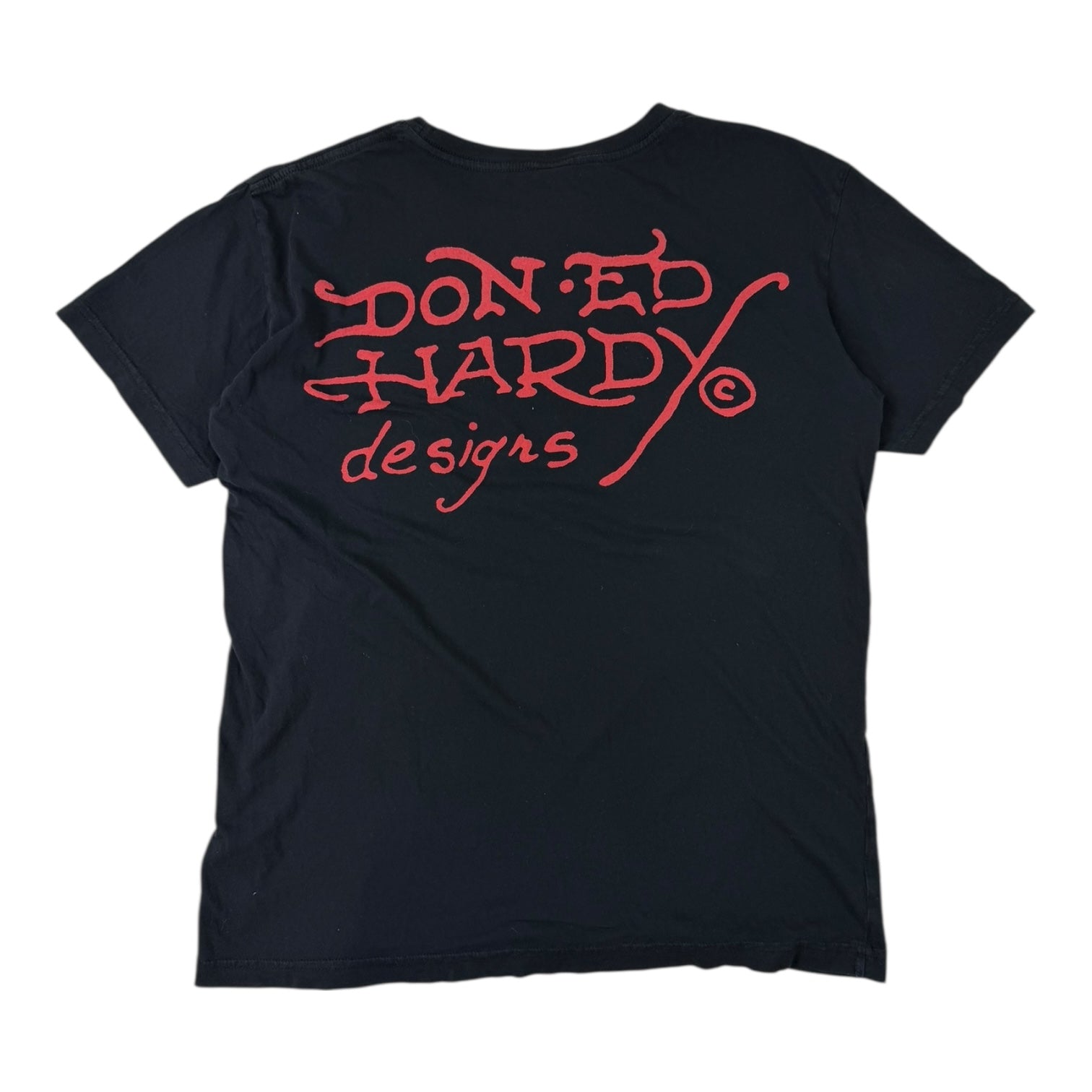 Vintage Ed Hardy Eagle And Skull Black