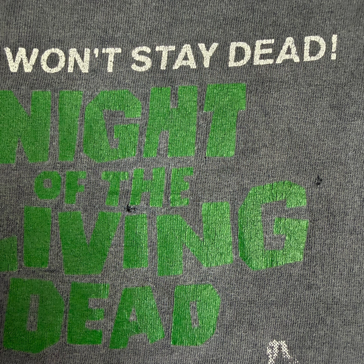 Vintage 90s Night Of The Living Dead Tee Faded Grey