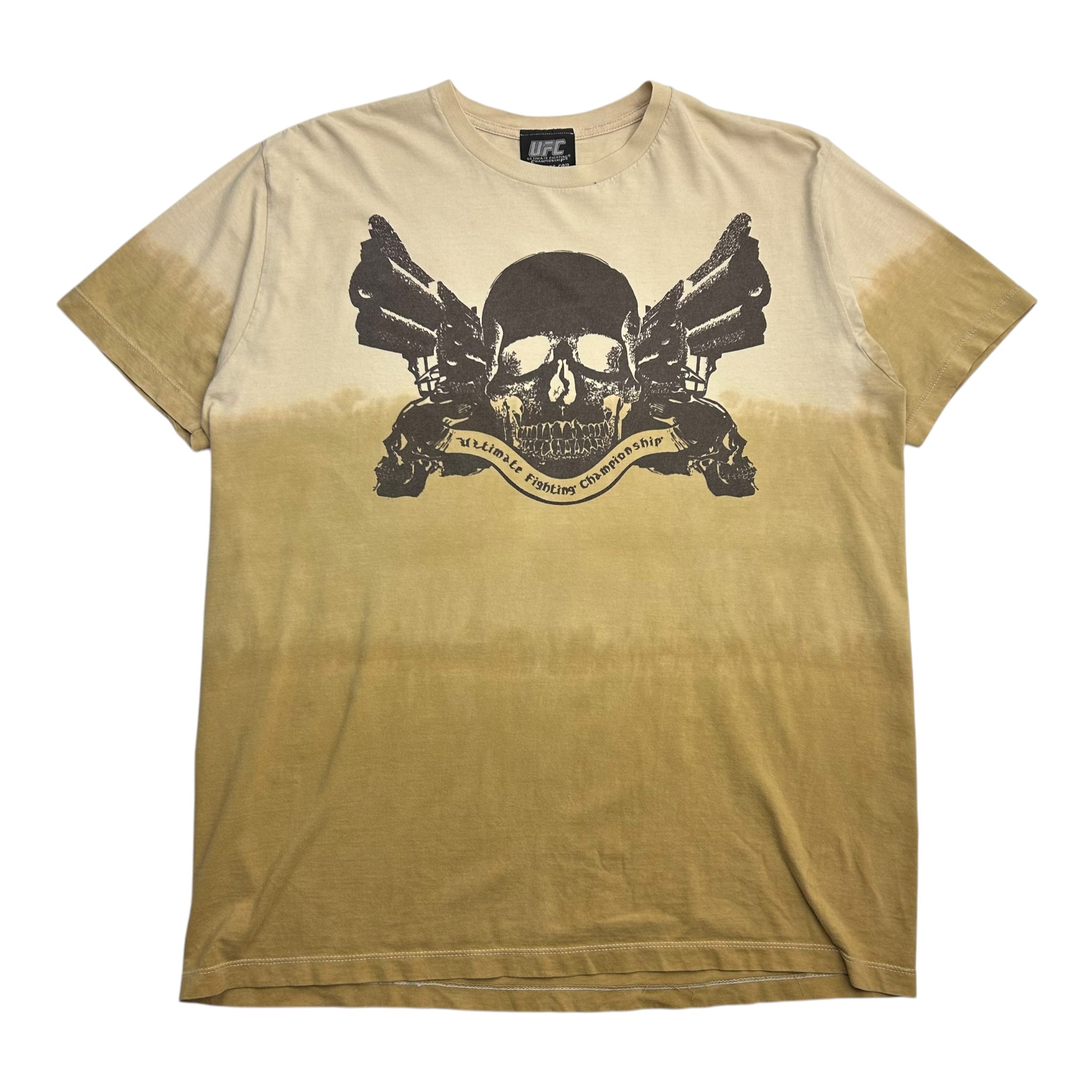 Vintage Y2K UFC Gradient Tee Brown