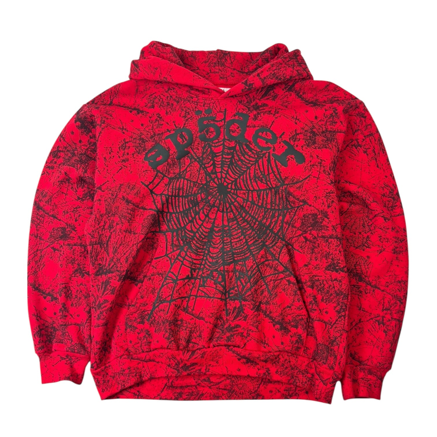 Sp5der OG Tree Camo Hoodie Red