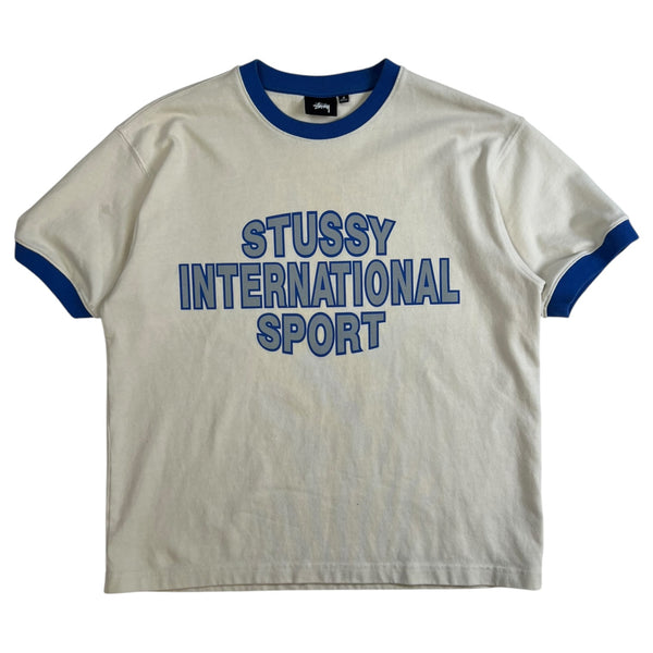 Stussy Sport Ringer Tee Off White