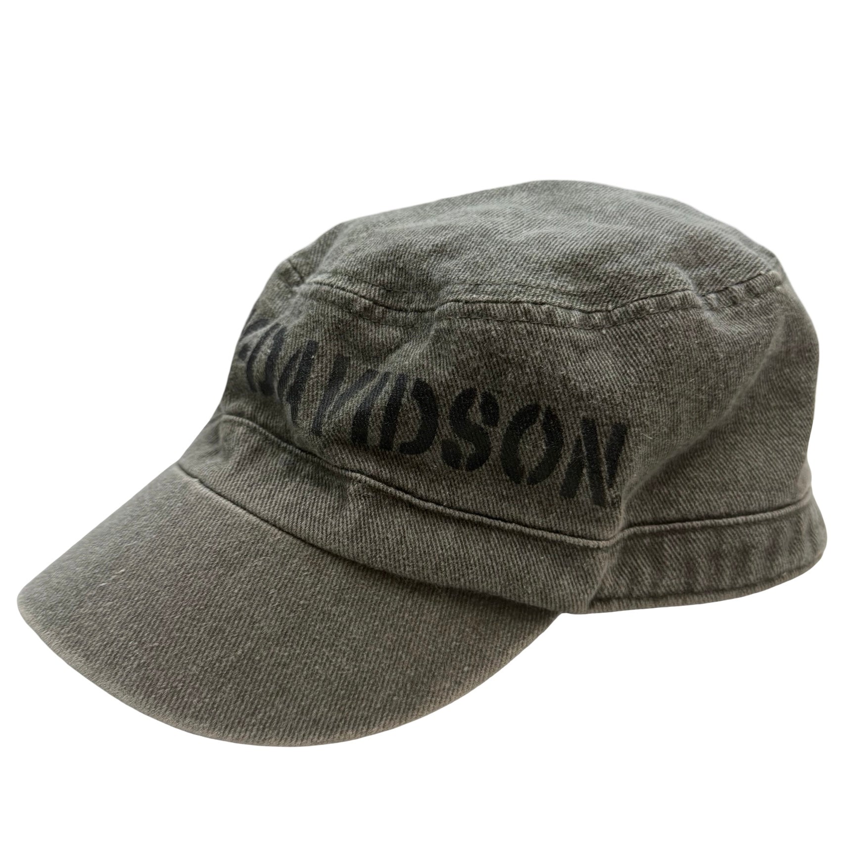 Vintage Harley Davidson Denim Cadet Cap Grey