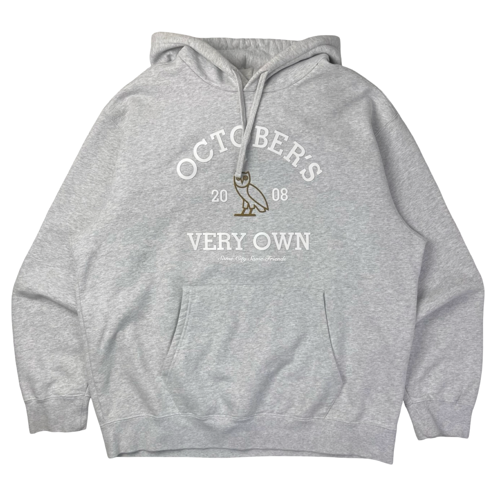 OVO ‘Same City, Same Friends’ Hoodie Heather White