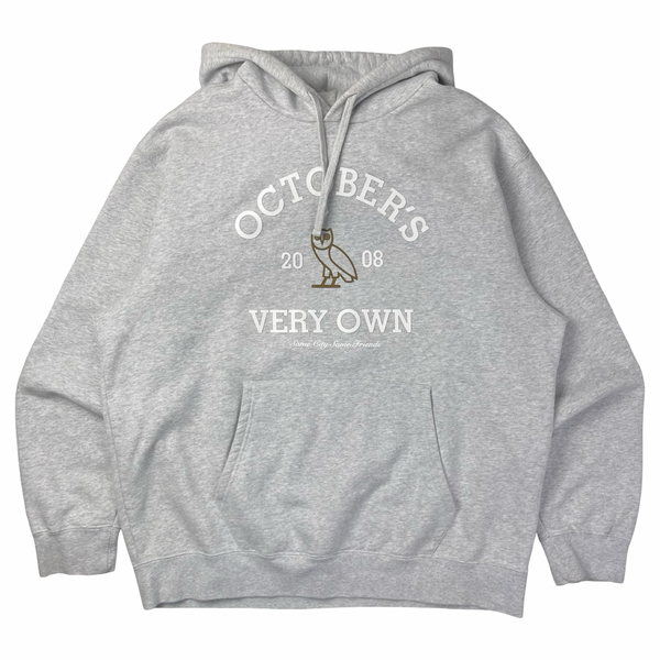 OVO ‘Same City, Same Friends’ Hoodie Heather White