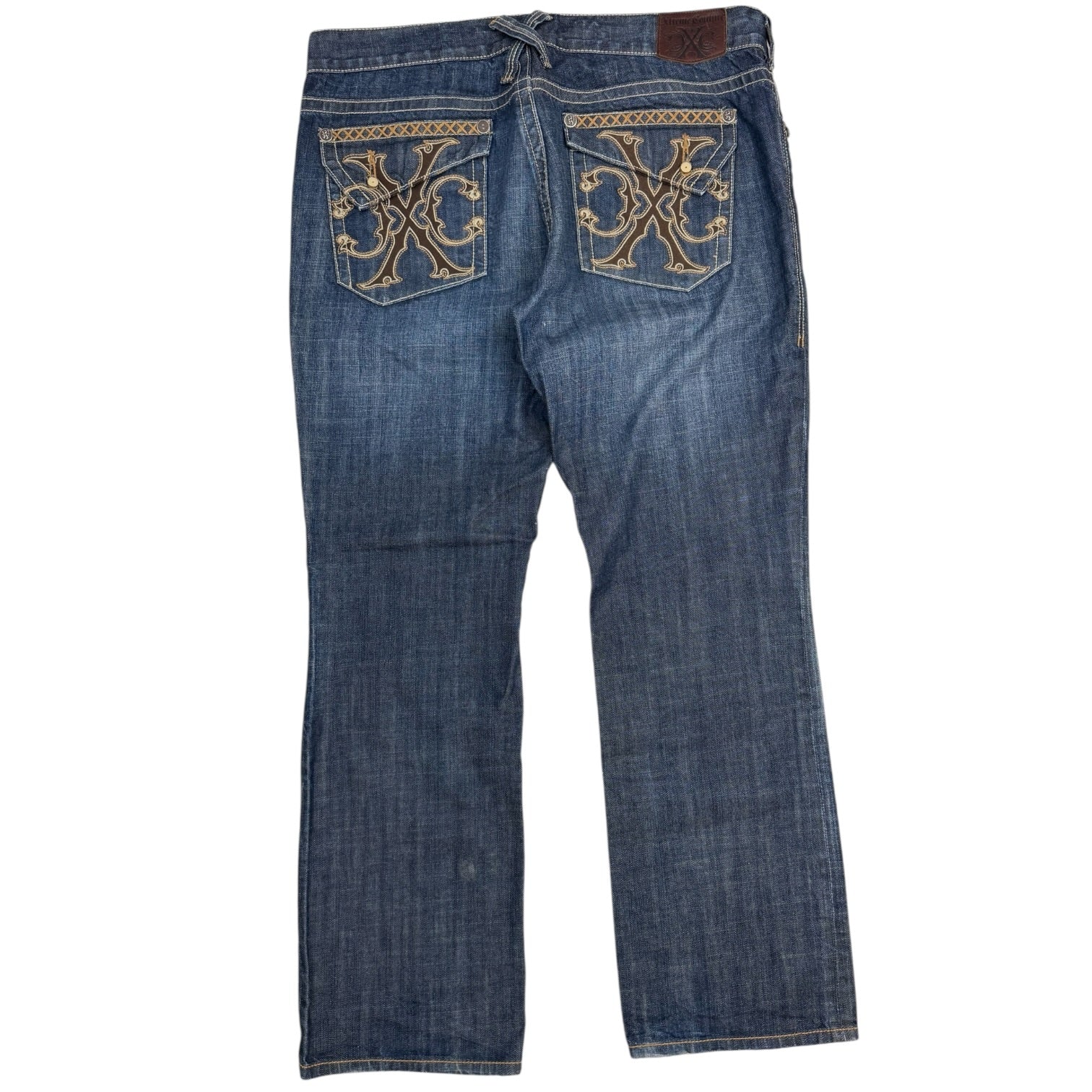 Vintage Y2K Xtreme Couture Denim Jeans Washed Navy