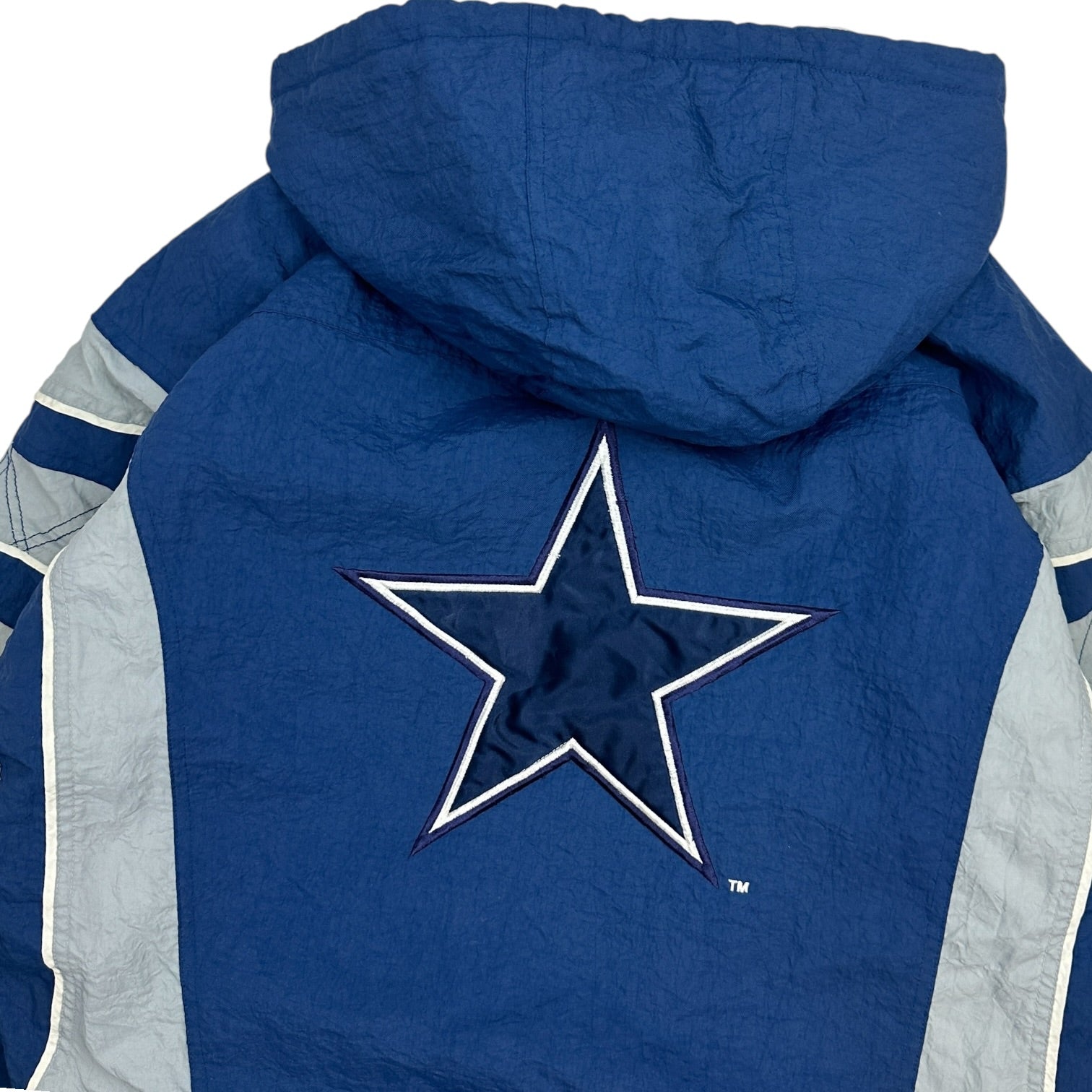 Vintage Starter Dallas Cowboys Anorak Jacket Blue