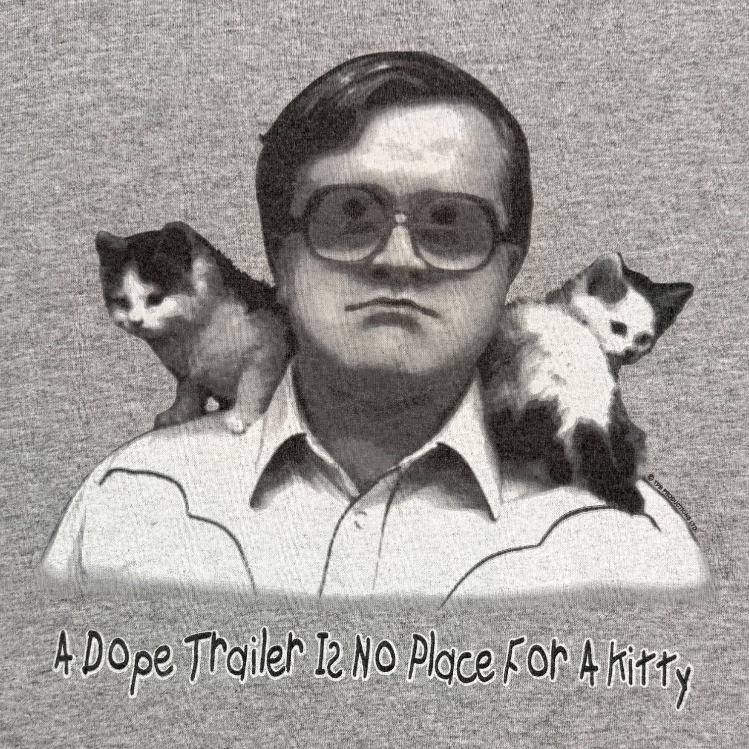 Vintage Trailer Park Boys Bubbles “Dope Trailer…” Tee Grey