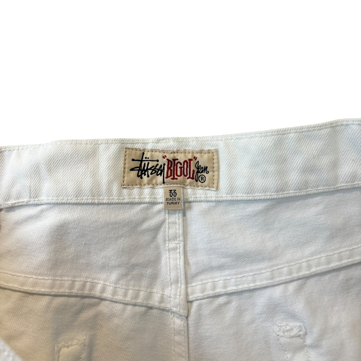 Stussy New Classic “Big Ol” Denim Jeans White