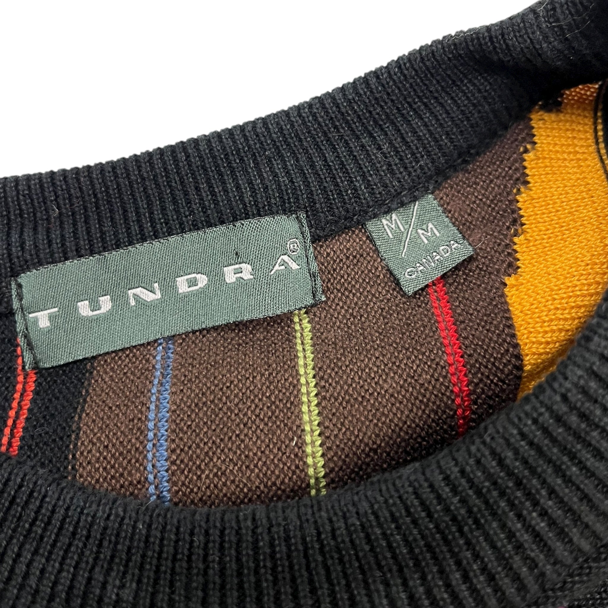 Vintage Tundra Multi-Colored Vertical Textured Knit