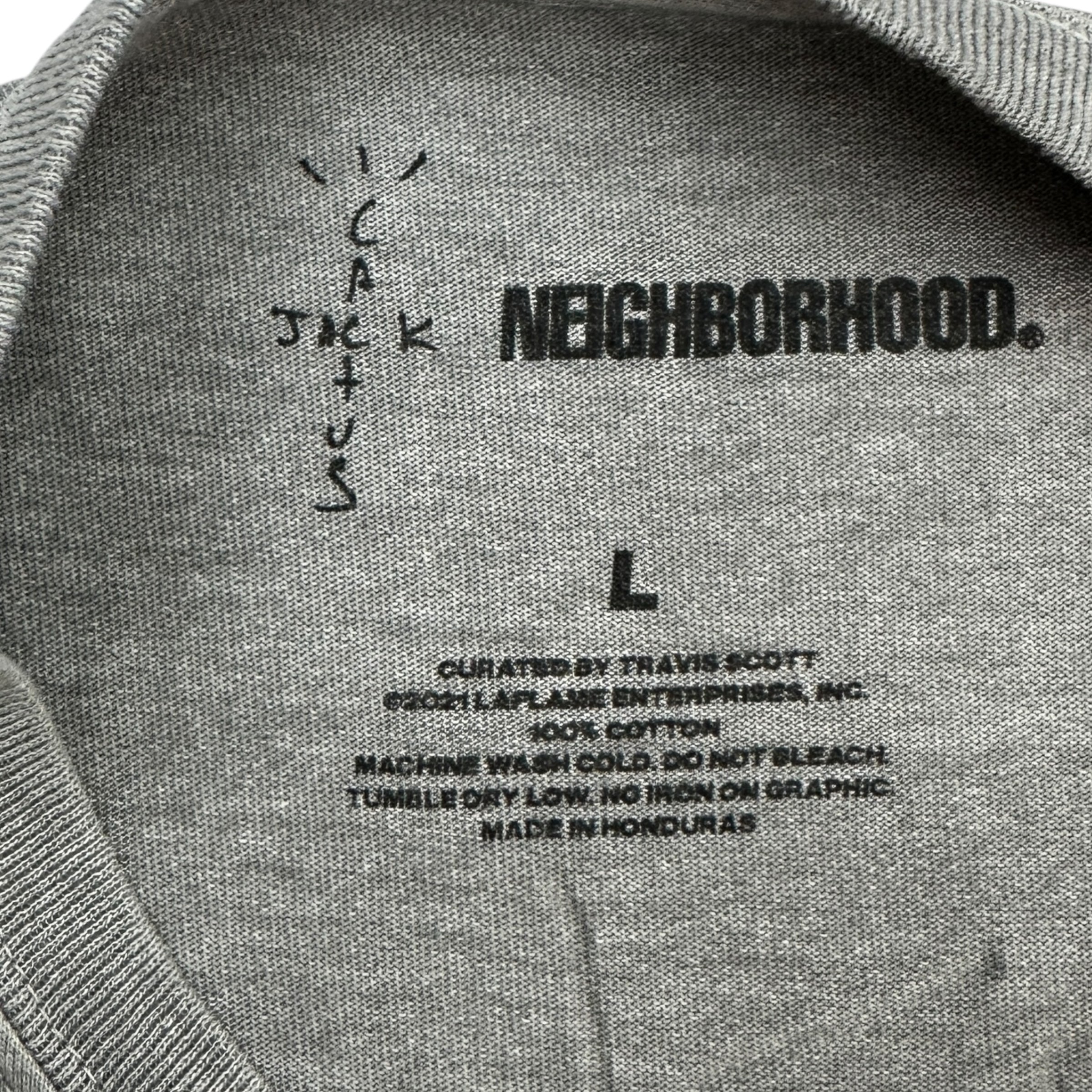 Cactus Jack Travis Scott Neighborhood Enjoy The Ride Tee Grey