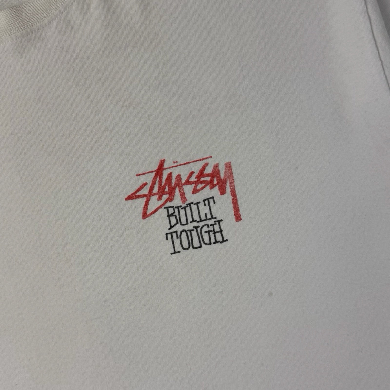 Stussy Built Tough Teddy T-Shirt White