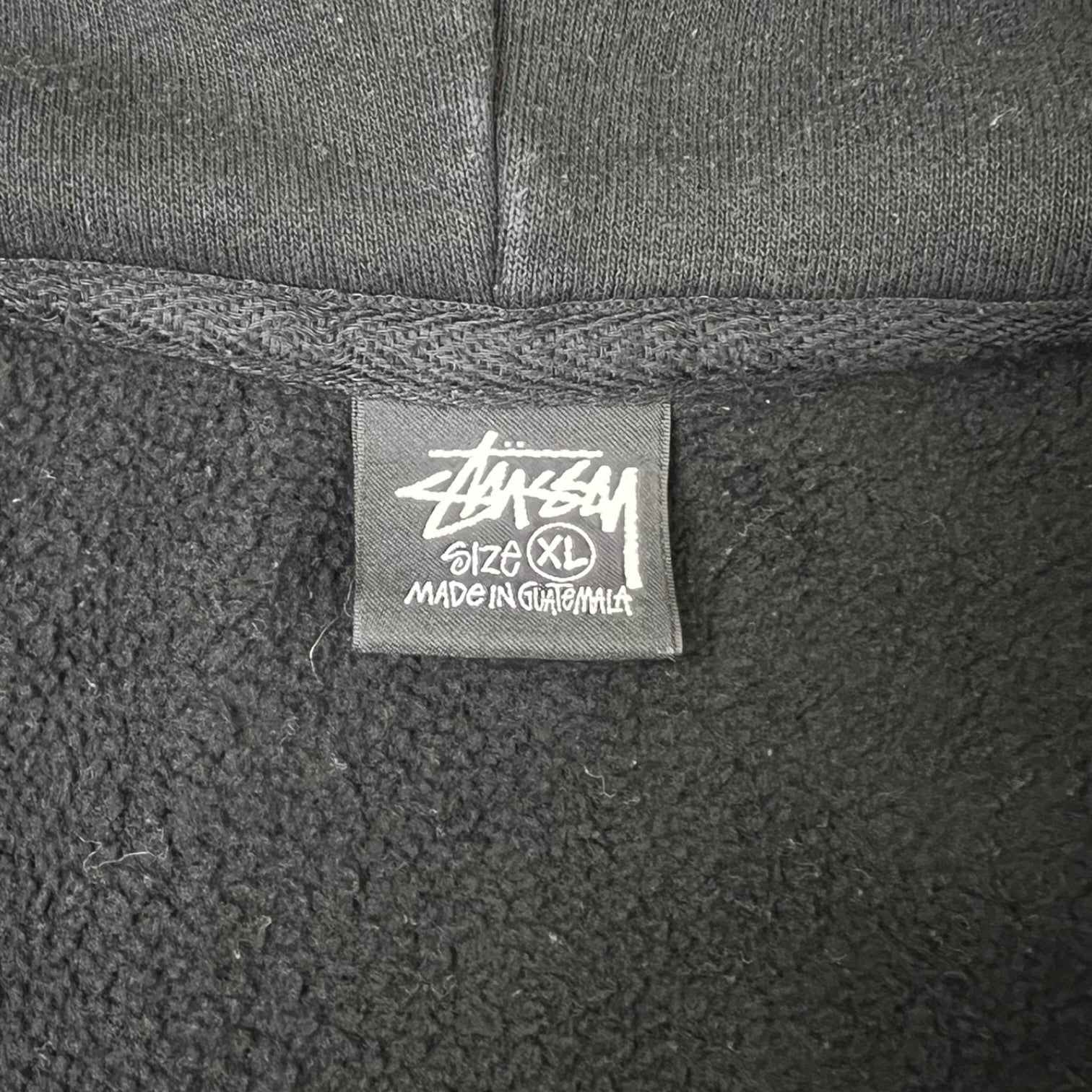 Stussy Champion Oval Zip Hoodie Black