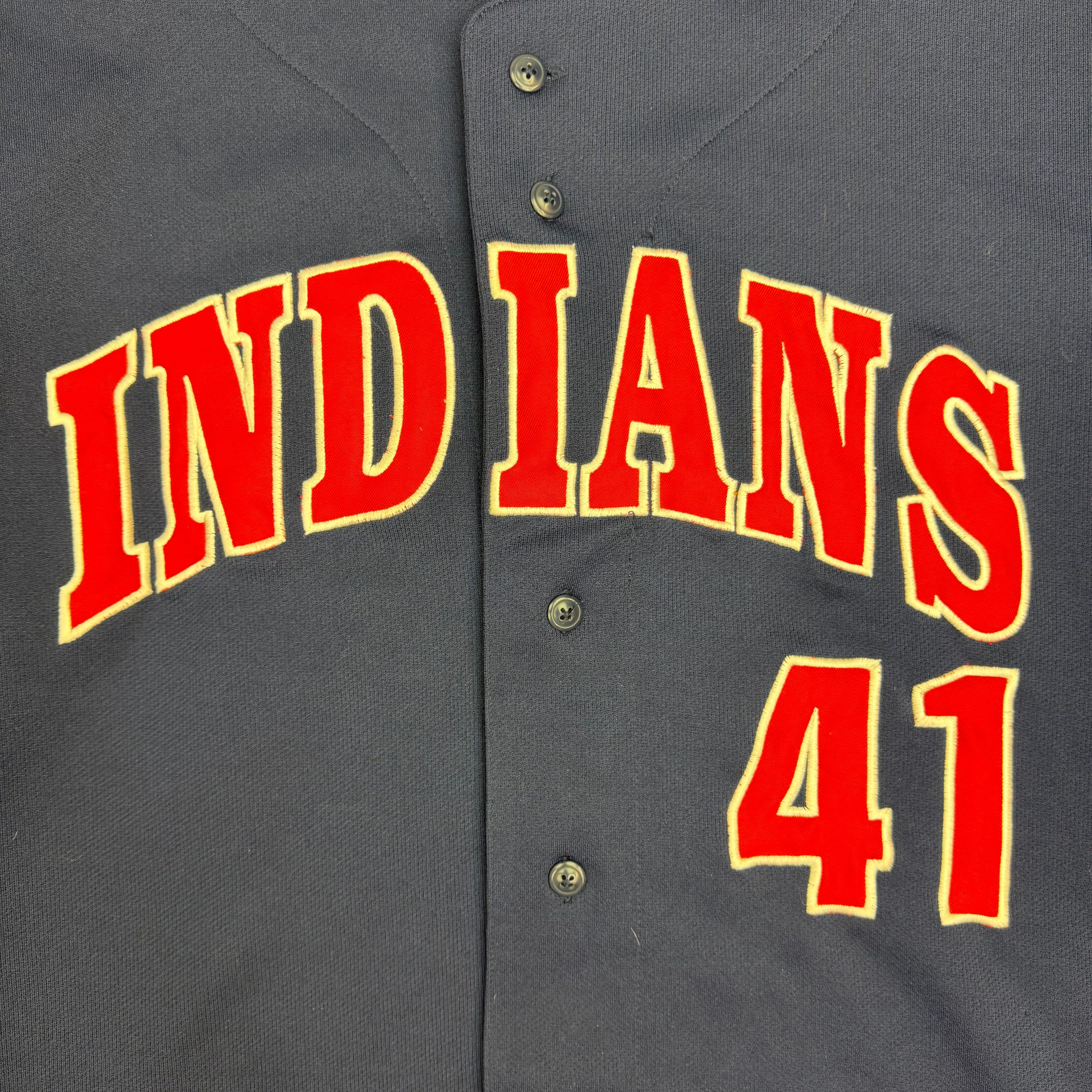 Vintage Cleveland Indians Martinez Jersey Navy
