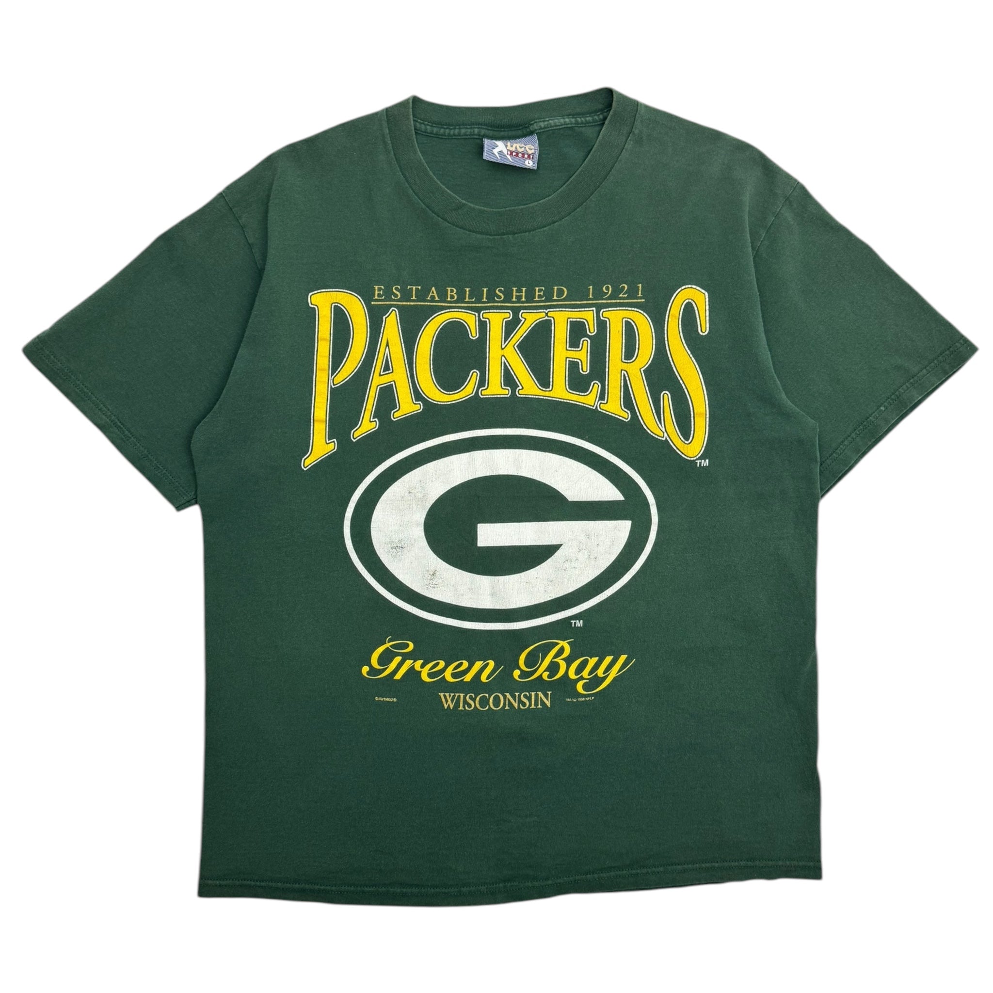 1996 Green Bay Packers Big G Logo T-Shirt