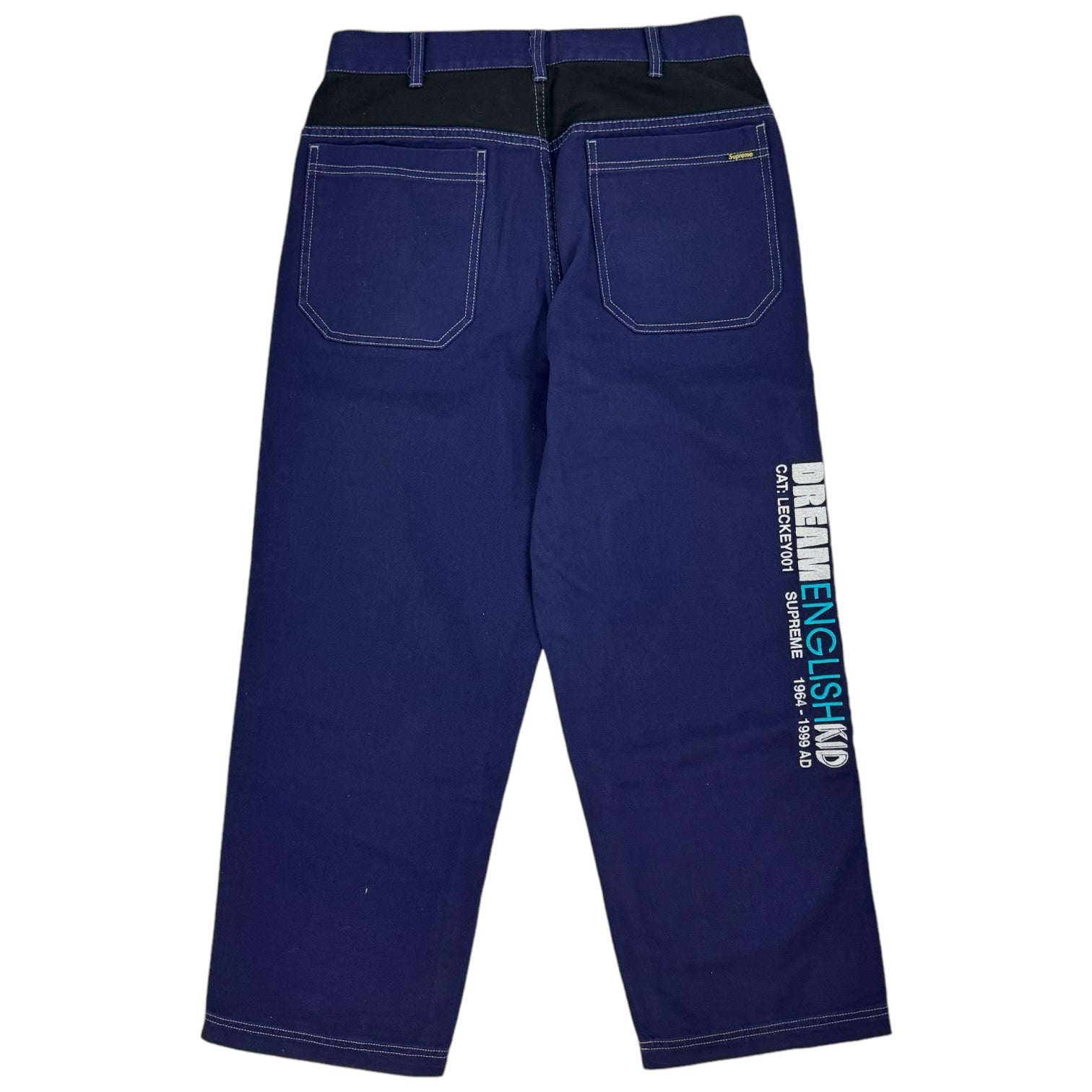 Supreme Mark Leckey Dream English Kid Twill Panel Pants Navy