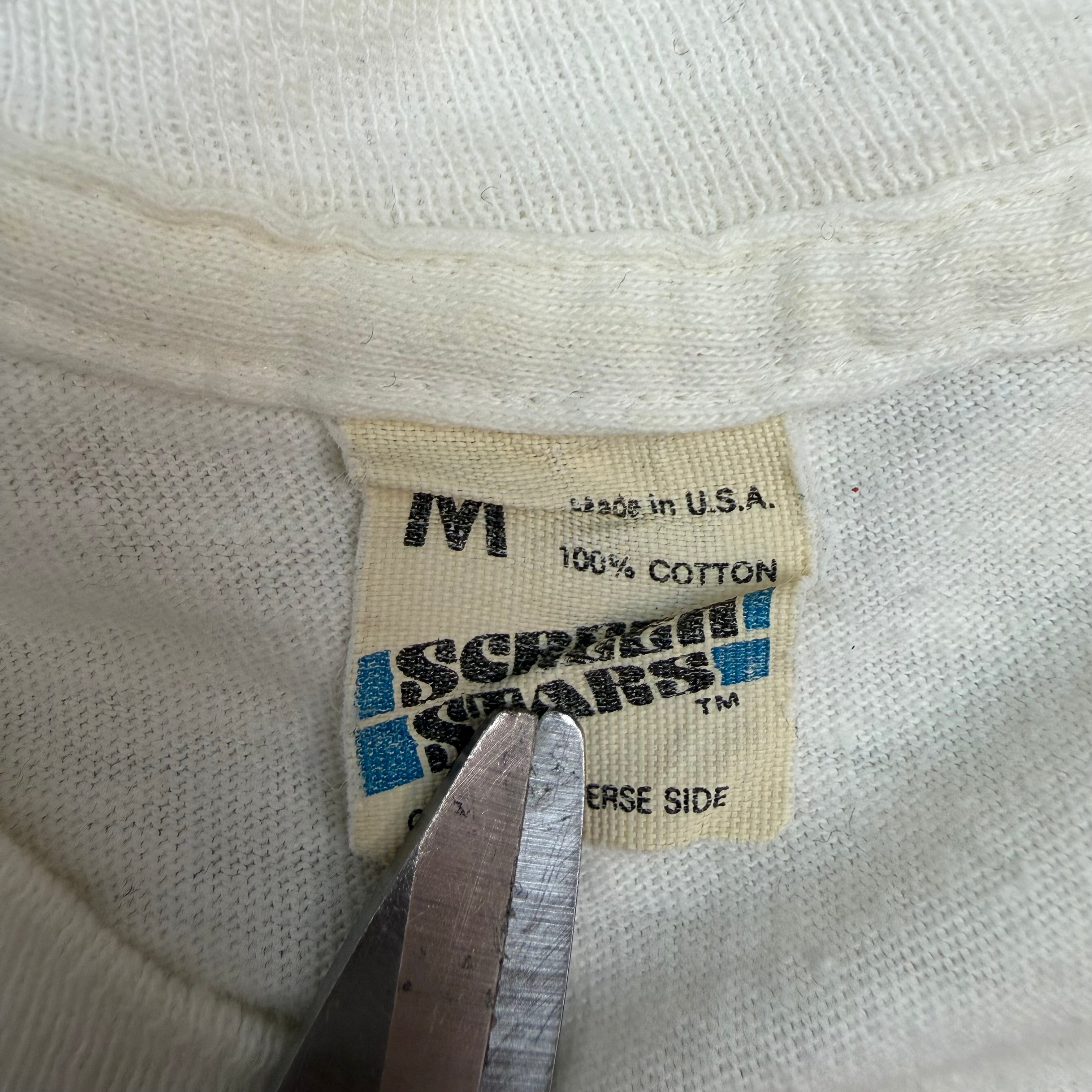1984 Duran Duran Seven And The Ragged Tiger Tour Tee White